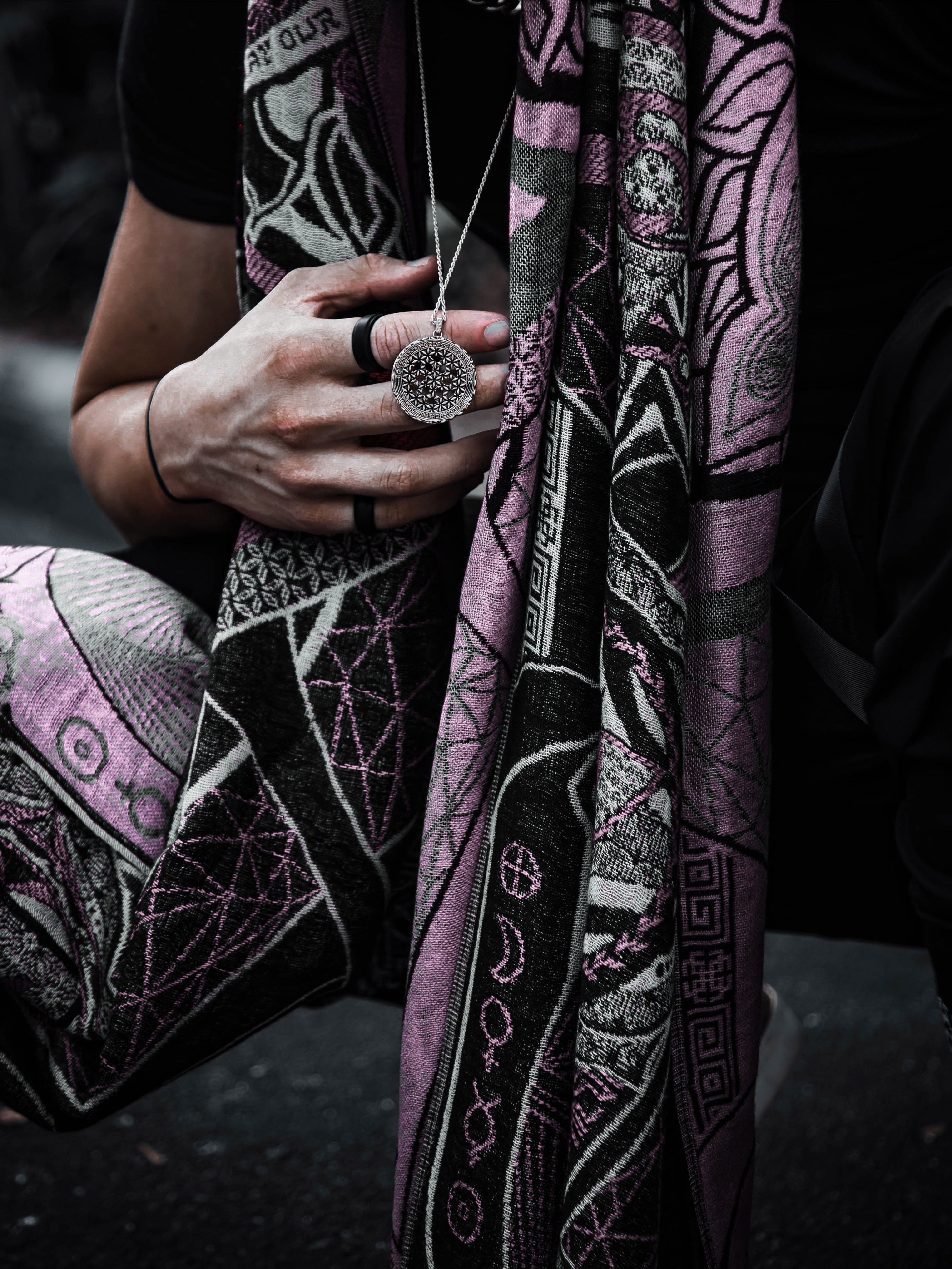 HARMONY HEALS • PINK • Festival Shawl/Scarf NEW Shawl