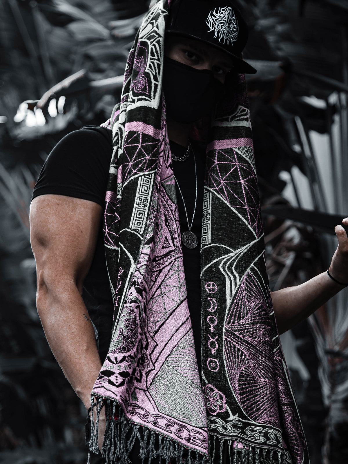 HARMONY HEALS • PINK • Festival Shawl/Scarf NEW Shawl