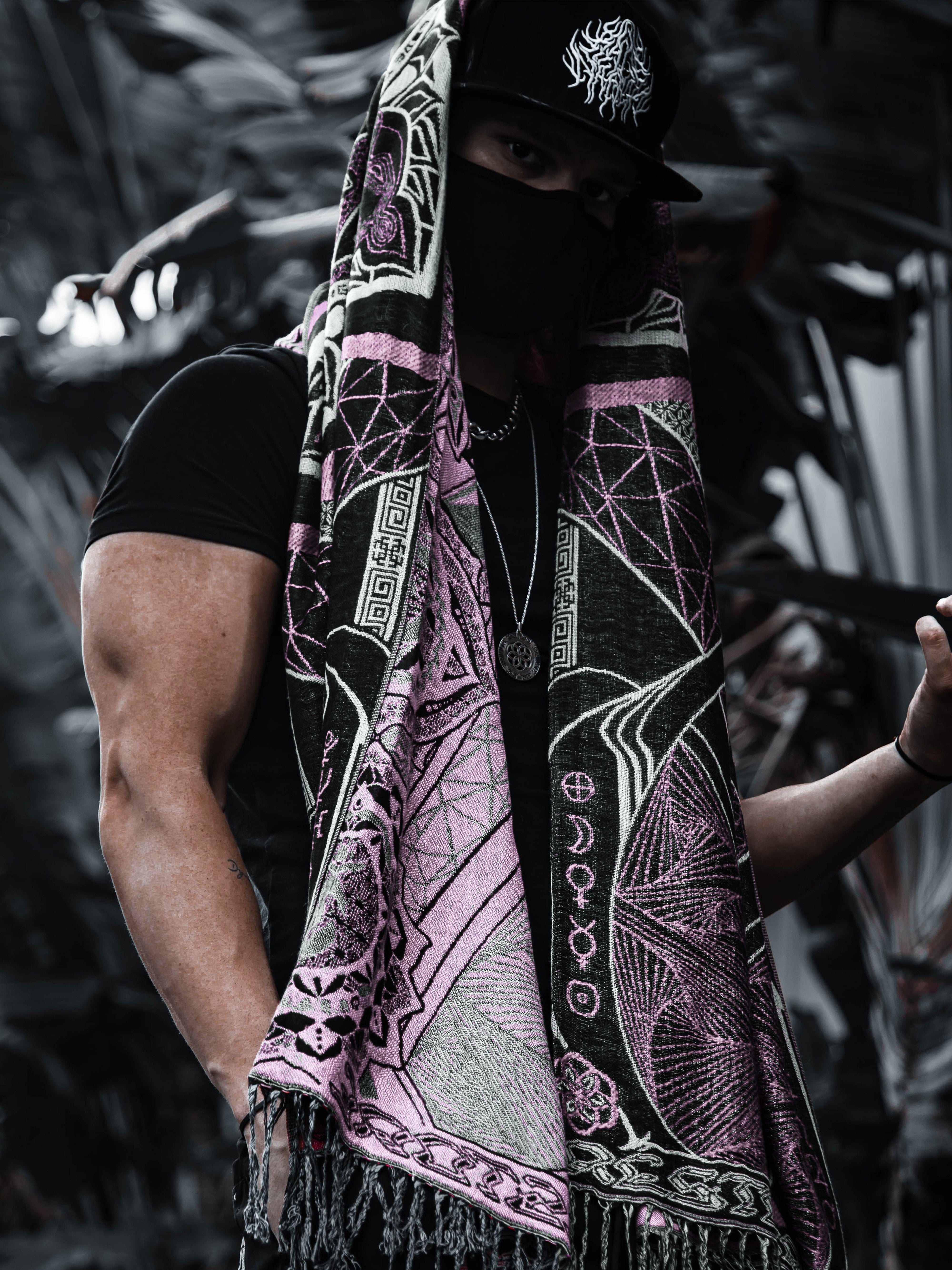 HARMONY HEALS • PINK • Festival Shawl/Scarf NEW Shawl