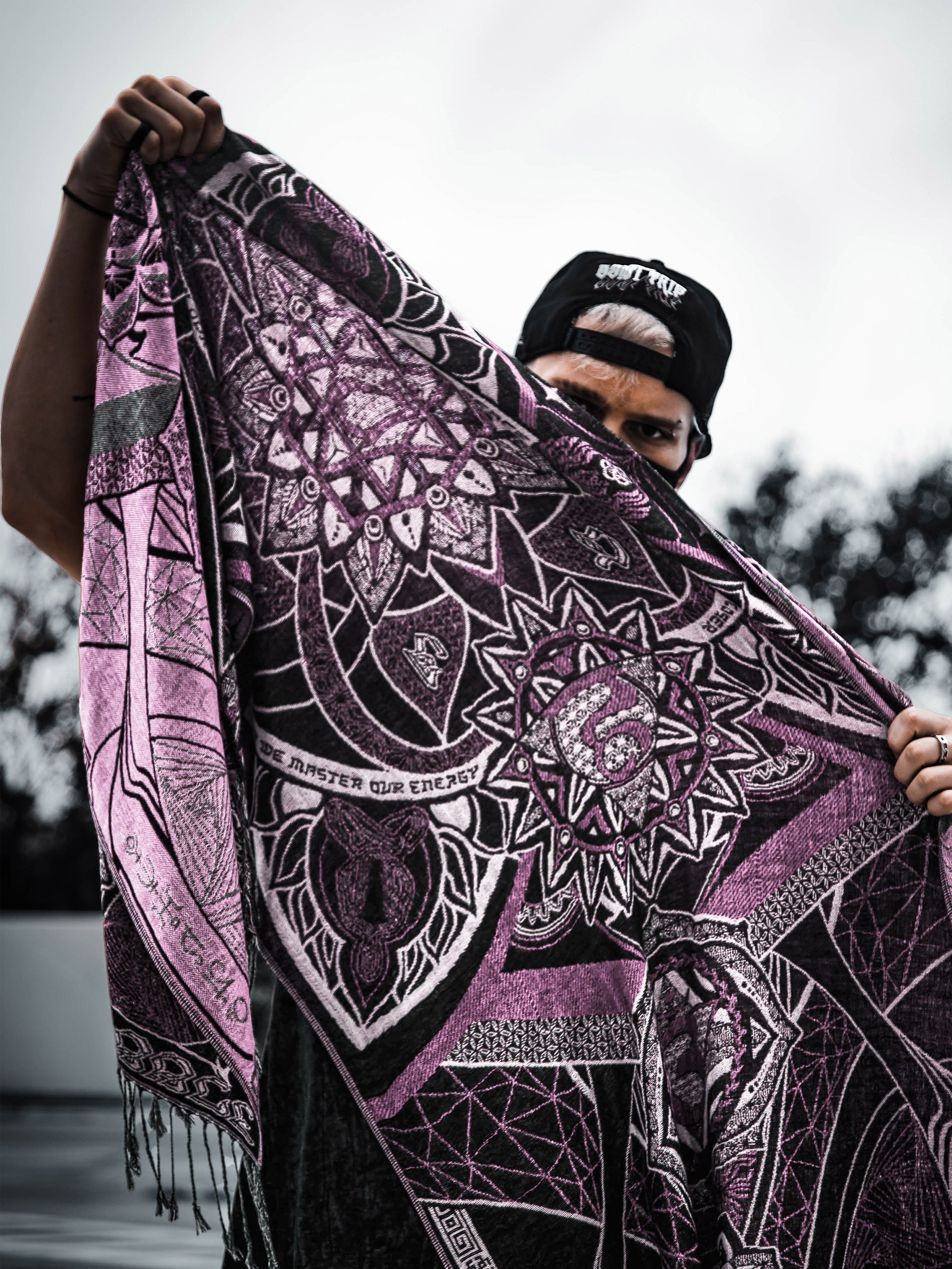 HARMONY HEALS • PINK • Festival Shawl/Scarf NEW Shawl