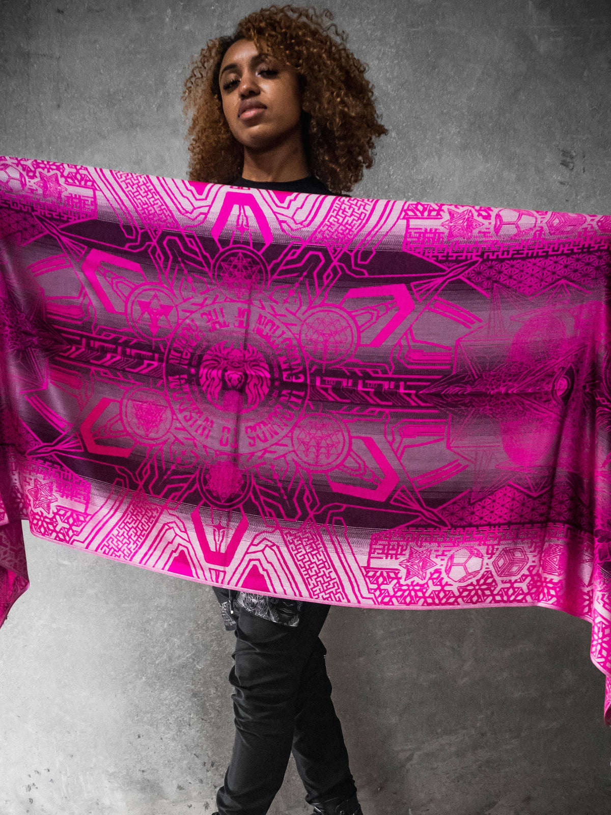 WOUNDS TO WISDOM • Yantrart x Rage Nation • Pink Gradient Shawl Shawls
