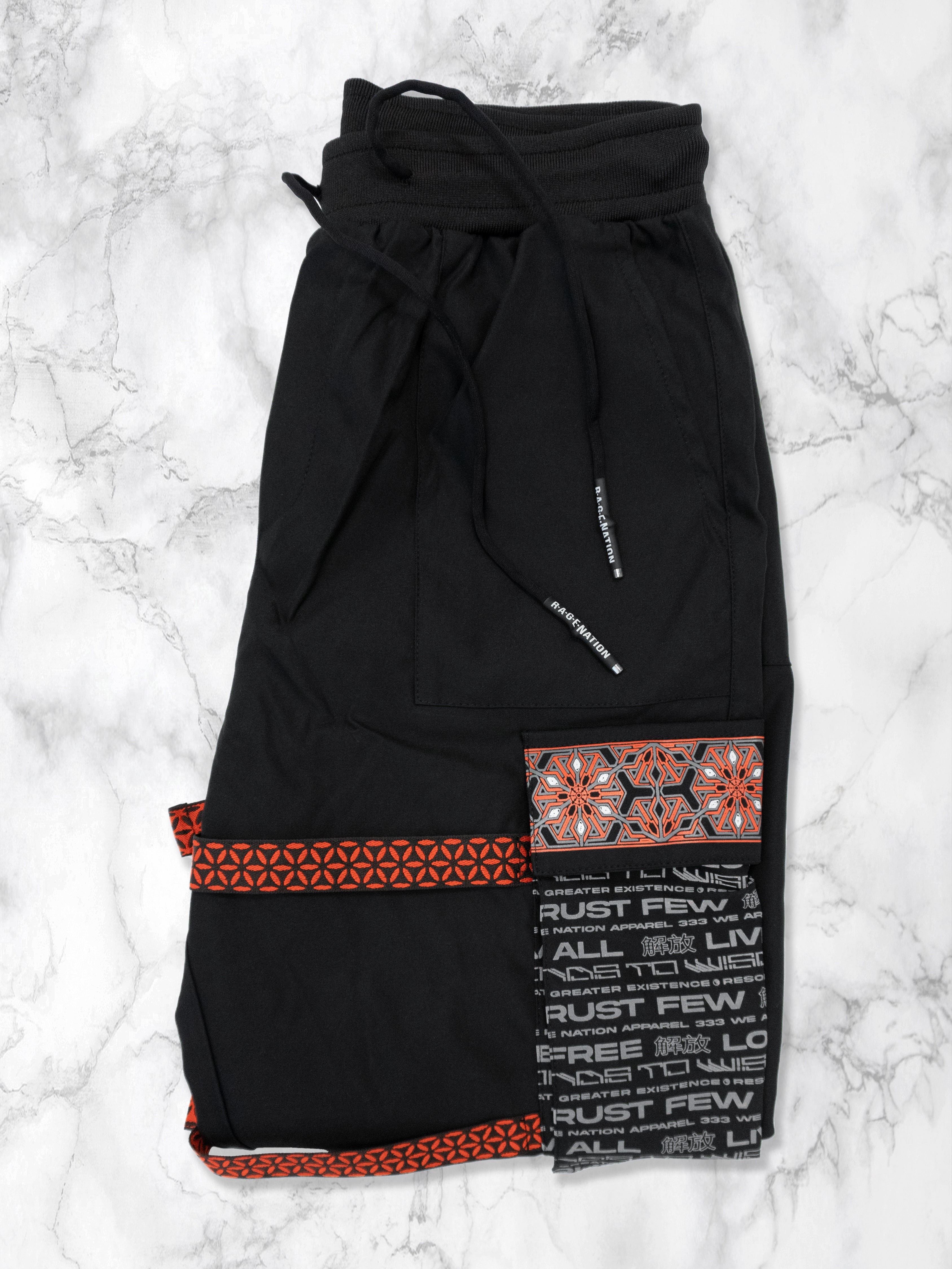 PROTECTED BY INTENT V1 ✦ RED/BLACK ✦ TACTICAL JOGGERS Tacticals