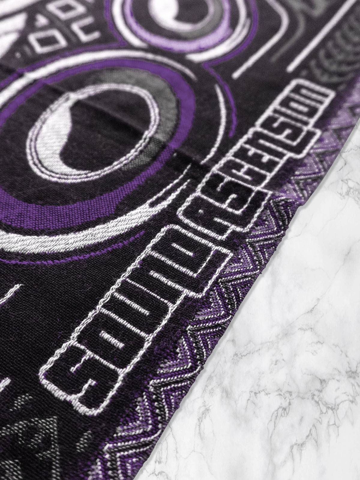 NEW DROP ✦ THE RAVE ✦ Black/Purple Double-Layered Shawl Shawls