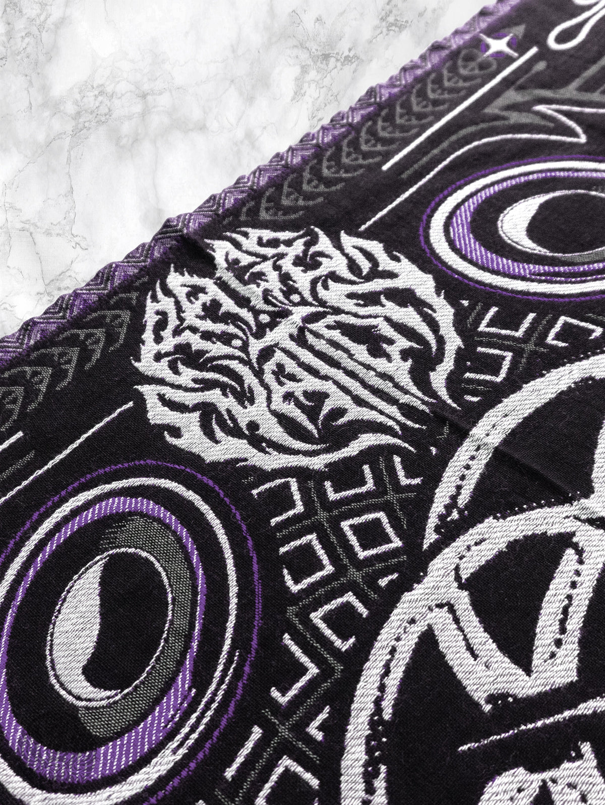 NEW DROP ✦ THE RAVE ✦ Black/Purple Double-Layered Shawl Shawls