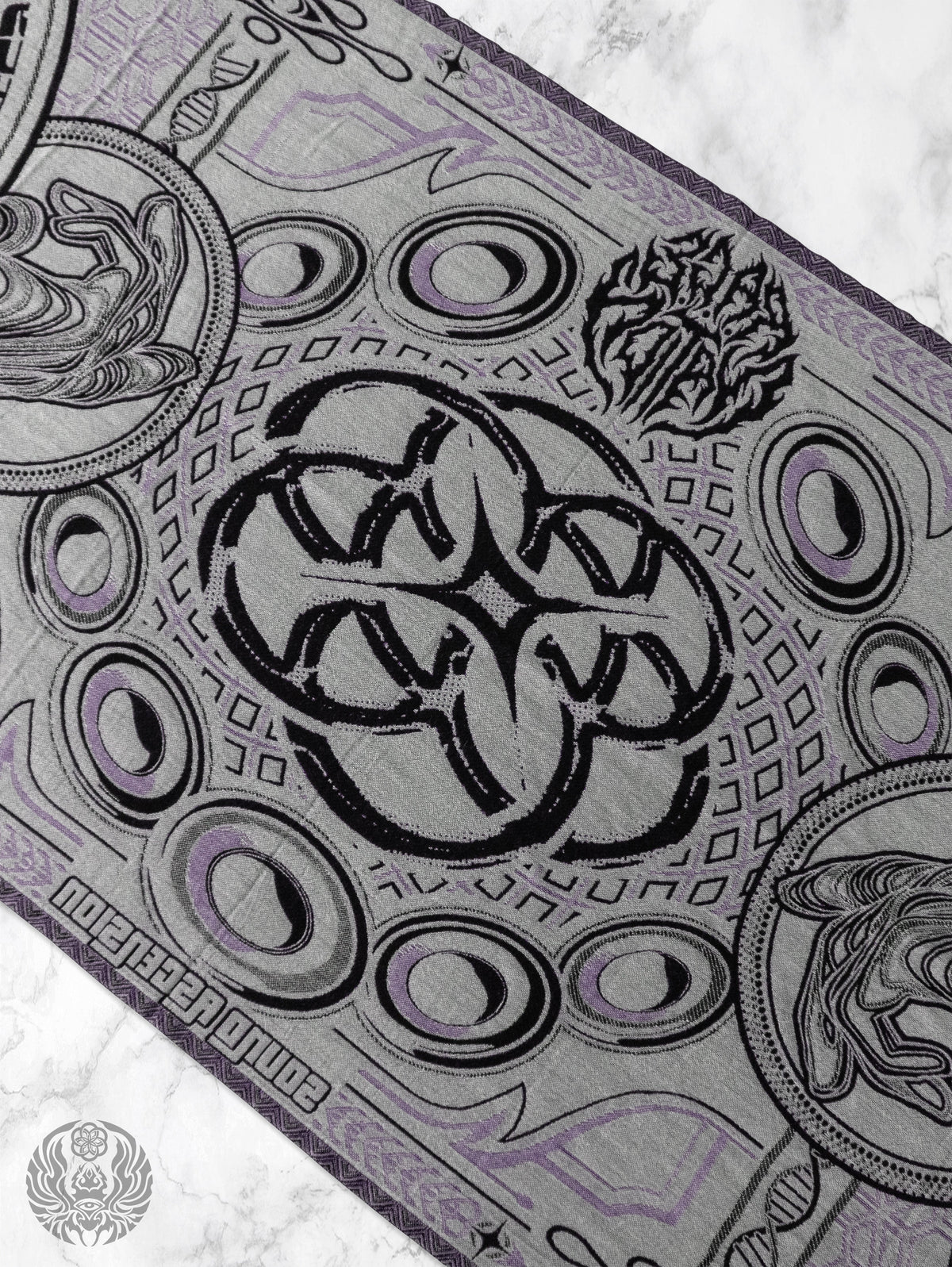 NEW DROP ✦ THE RAVE ✦ Black/Purple Double-Layered Shawl Shawls