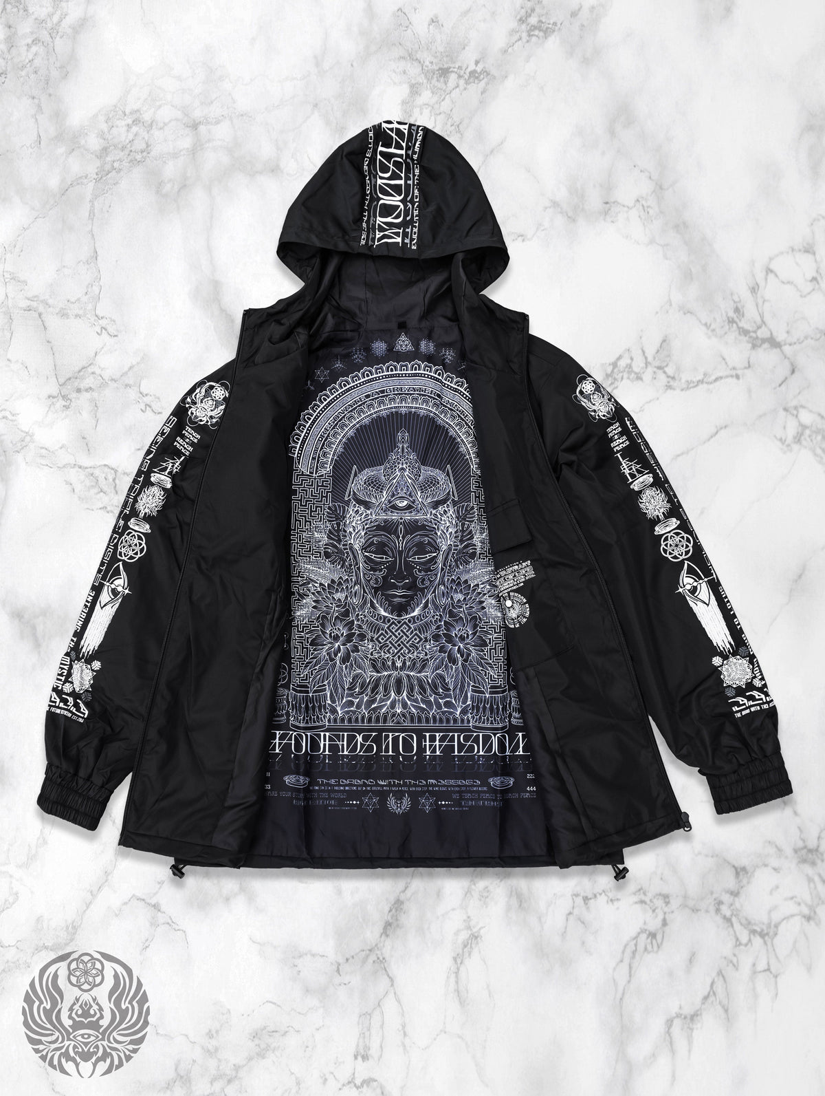 NEW RELEASE ✦ WOUNDS TO WISDOM ✦ Waterproof Zip-up Windbreaker Windbreaker