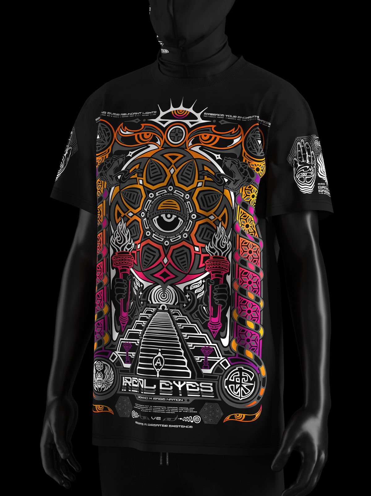 Limited Edition ✦ REAL EYES 2.0 ✦ Sunset Gradient ✦ Premium T-Shirt Coming Soon