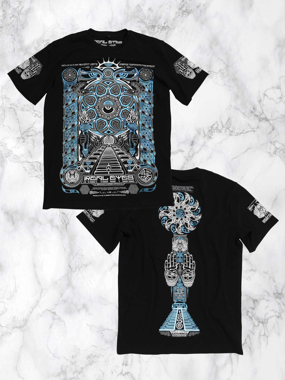 COMING SOON • REAL EYES V2 Purp City • Premium T-Shirt T-Shirt