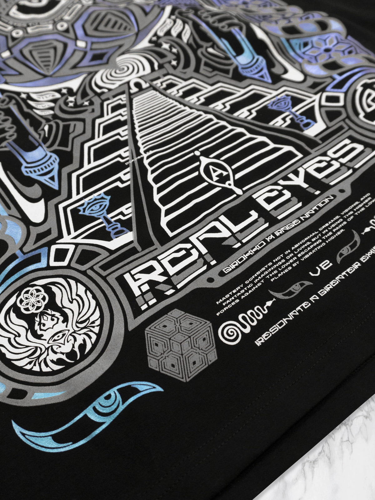 COMING SOON • REAL EYES V2 Purp City • Premium T-Shirt T-Shirt