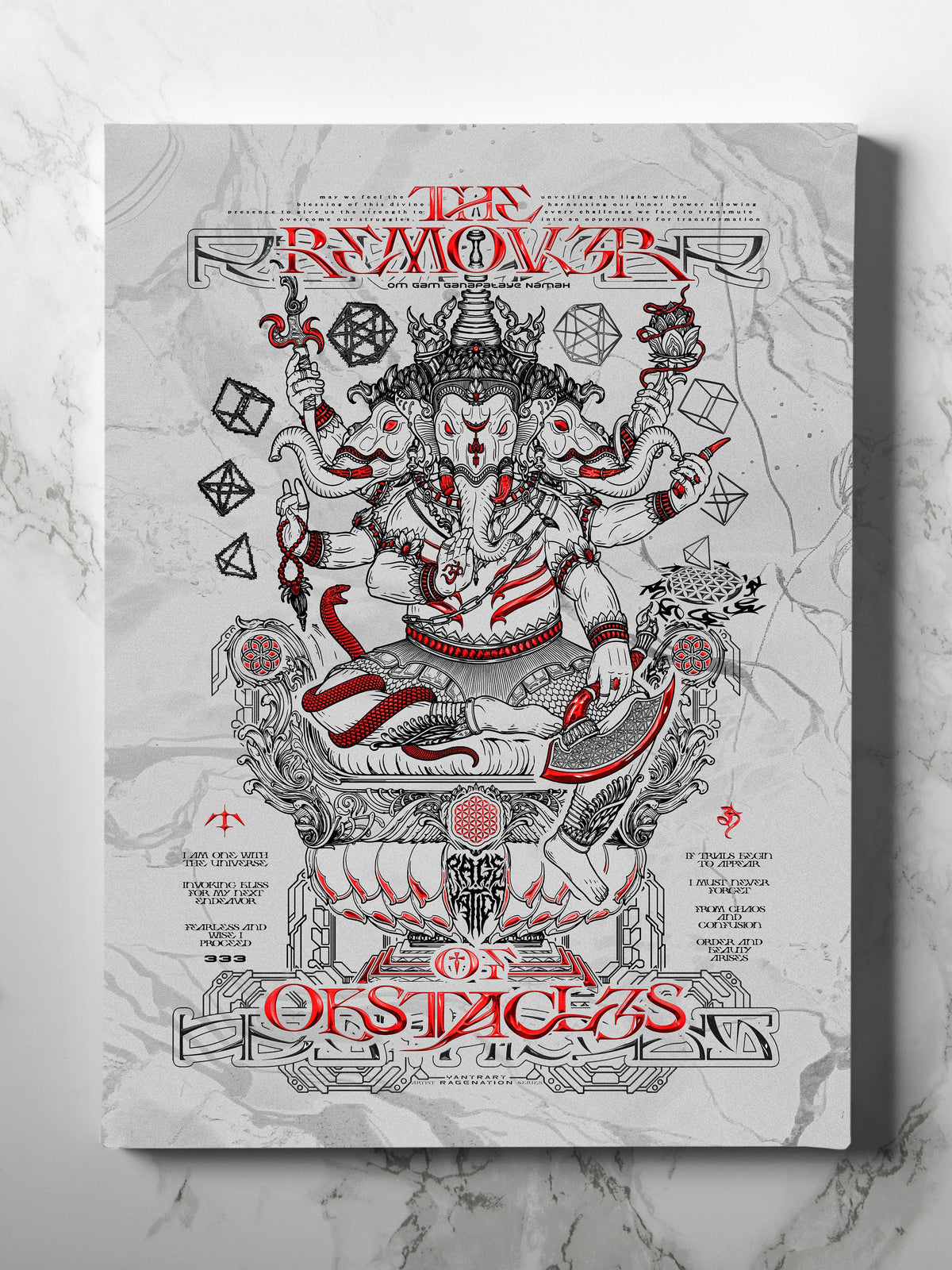 REMOVER OF OBSTACLES V2 ✦ Limited Edition Canvas Canvas