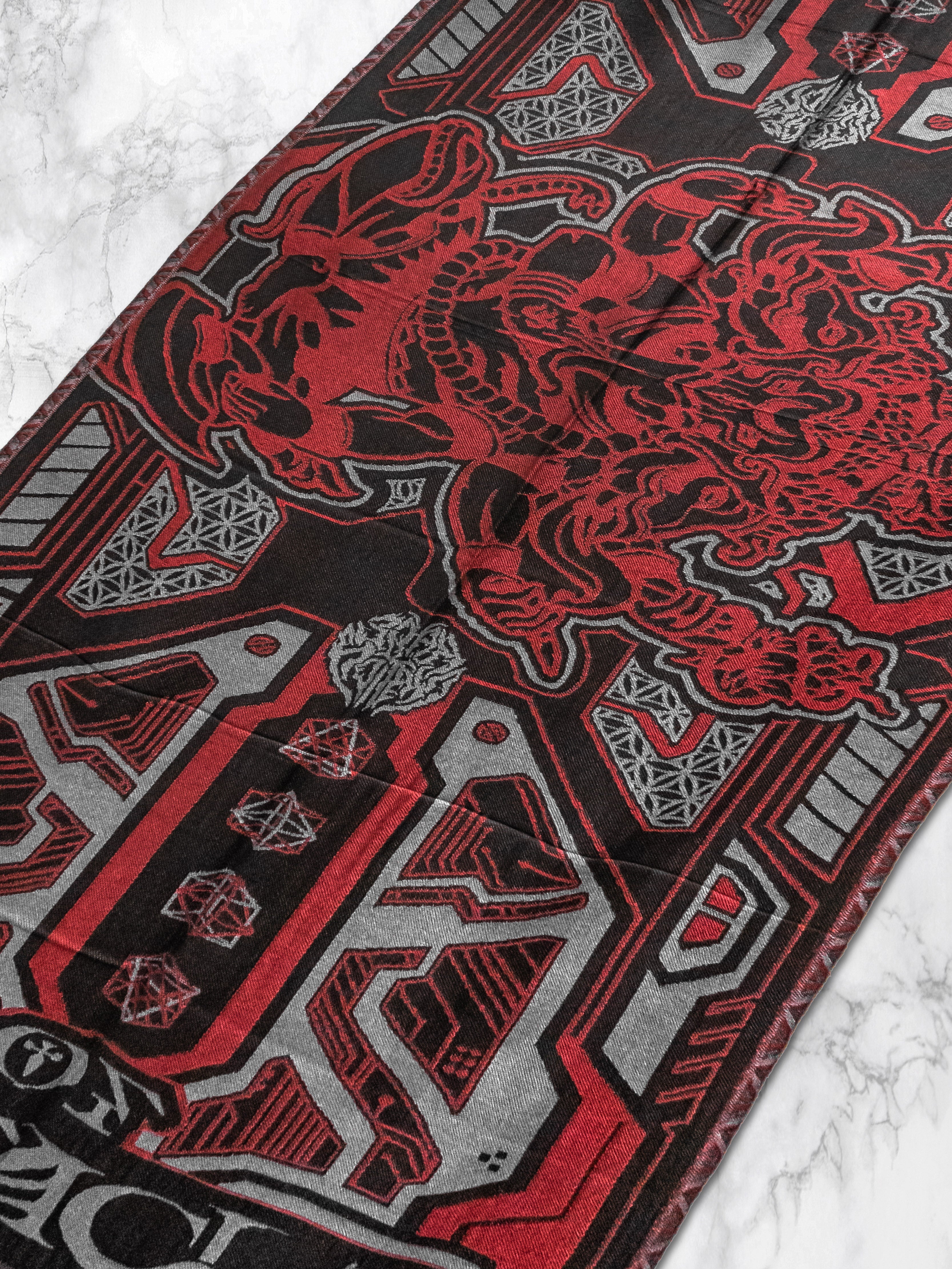 REMOVER OF OBSTACLES ✦ TEMPLE RED ✦ Festival Shawl Shawls