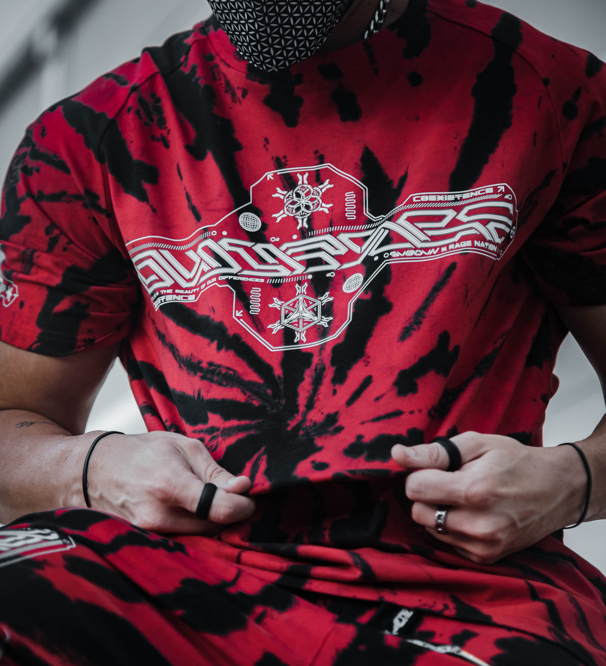COEXIST V1 • RED SWIRL • PREMIUM T-SHIRT T-Shirt