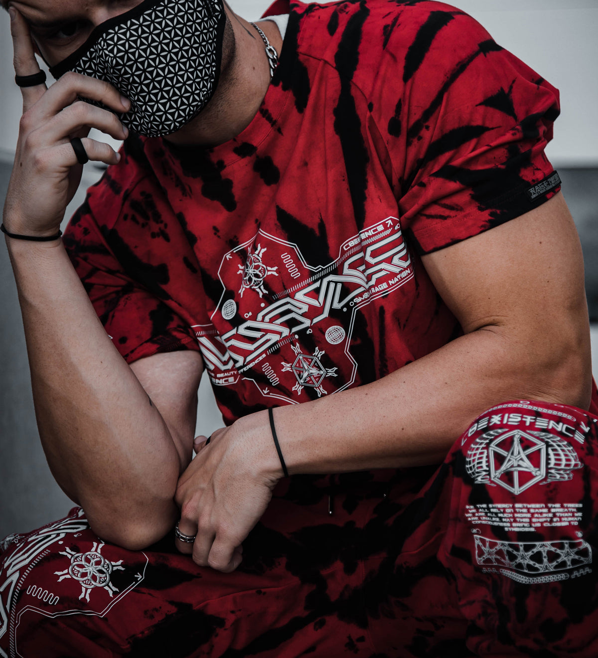 COEXIST V1 • RED SWIRL • PREMIUM T-SHIRT T-Shirt
