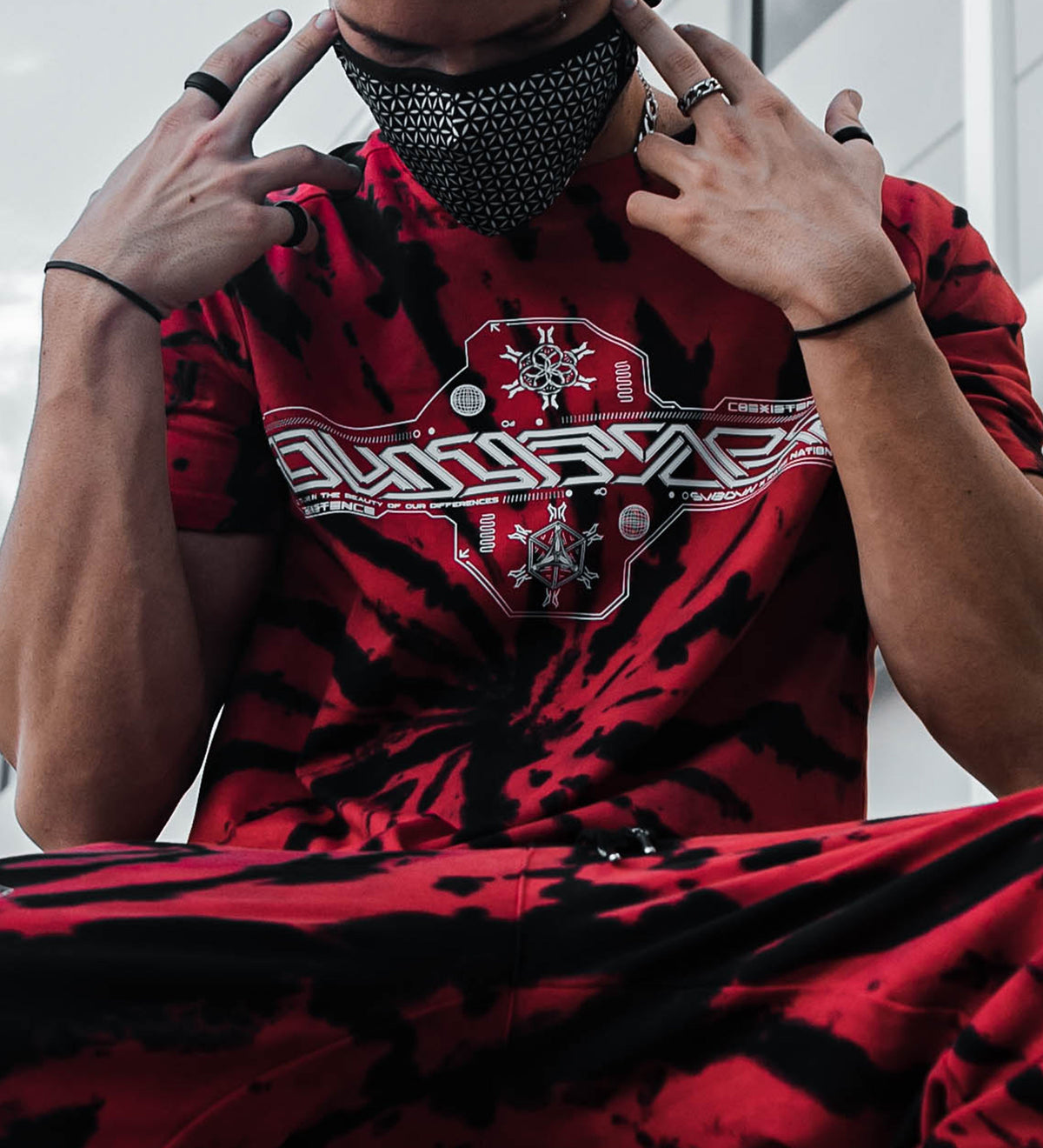 COEXIST V1 • RED SWIRL • PREMIUM T-SHIRT T-Shirt