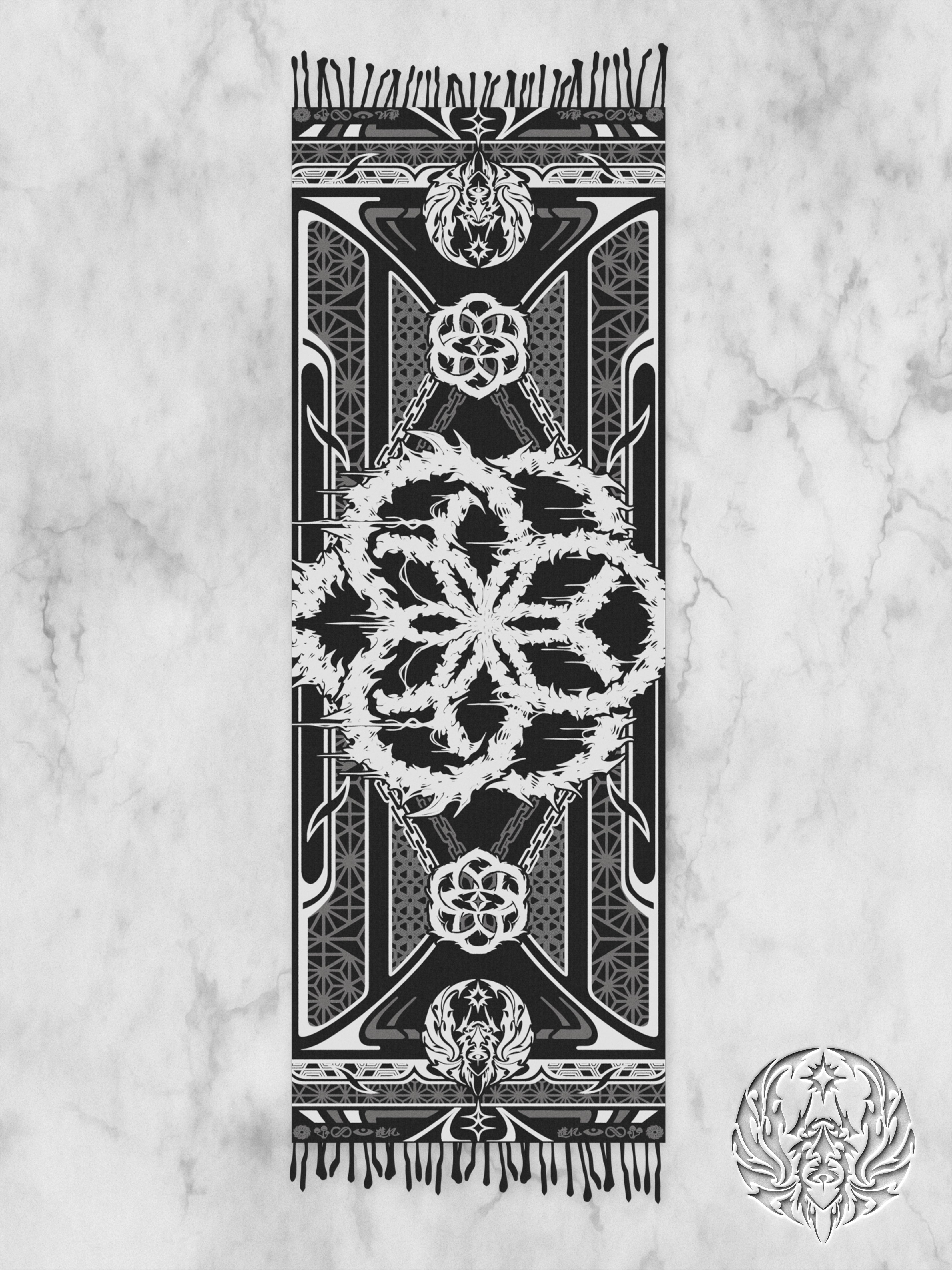 PRE-ORDER ✦ SEEDS OF LIGHT ✦ WHITE/GRAY ✦ Shawl / Pashmina Shawls