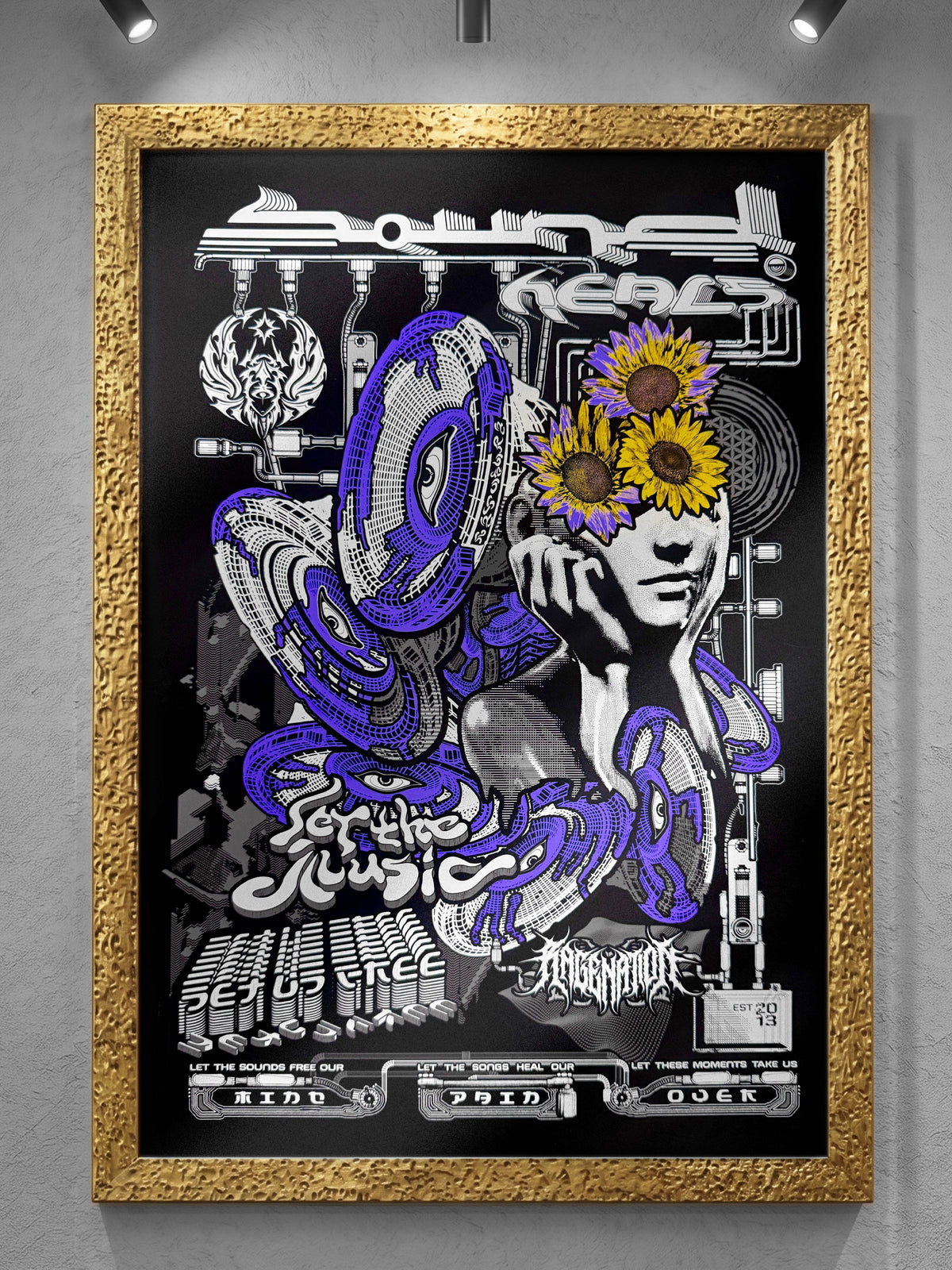 GROKKO ✦ LE 111 ✦ Framed Premium Art Print Print