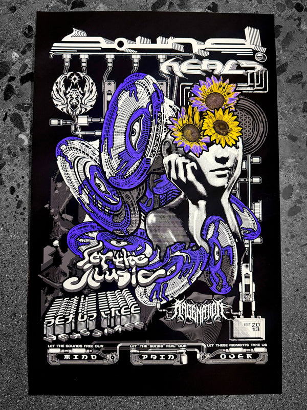 SOUND HEALS ✦ LE 50 ✦ PRINT by @BILLNATION333 Print