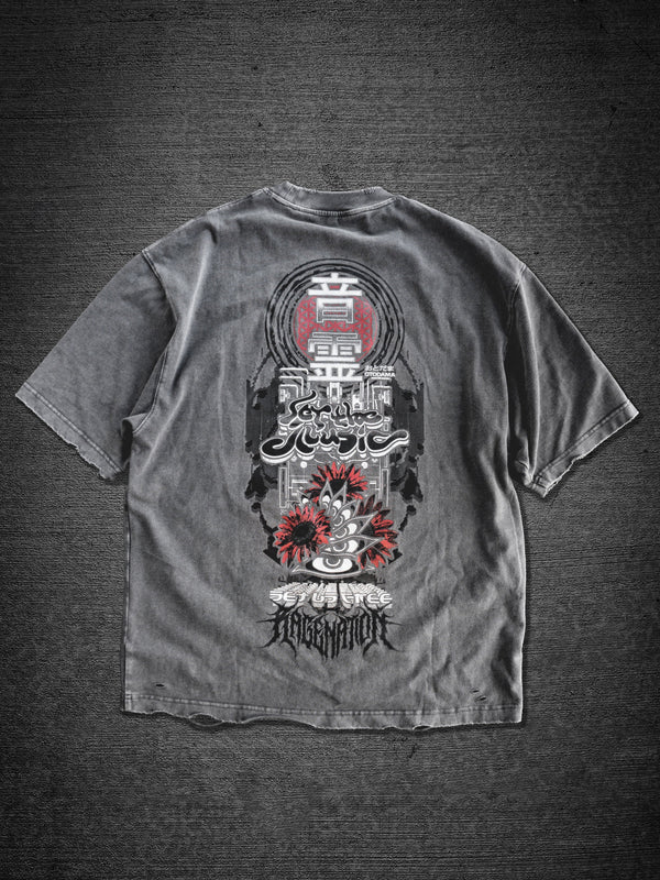 SOUND HEALS V2 ✦ DISTRESSED ASF ACIDWASH ✦ T-Shirt T-Shirt