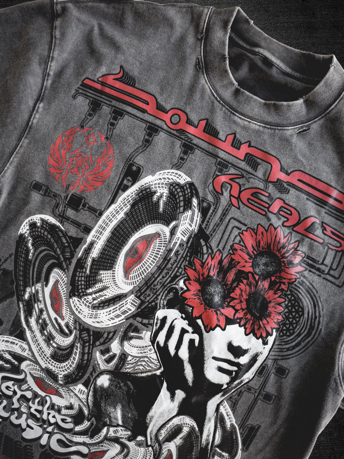 SOUND HEALS V2 ✦ DISTRESSED ASF ACIDWASH ✦ T-Shirt T-Shirt