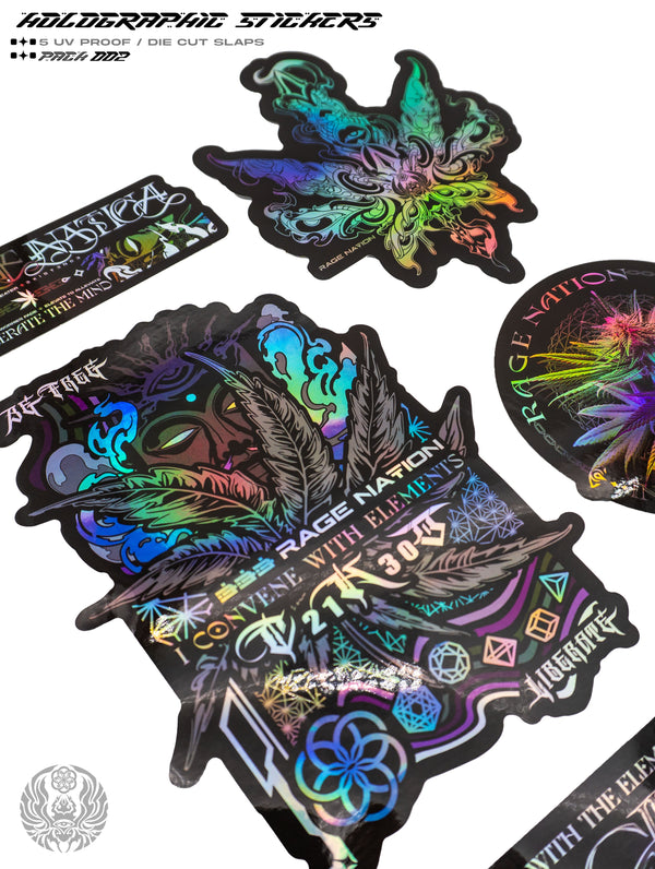 HOLOGRAPHIC • RAGE NATION • STICKER PACK _002 Stickers