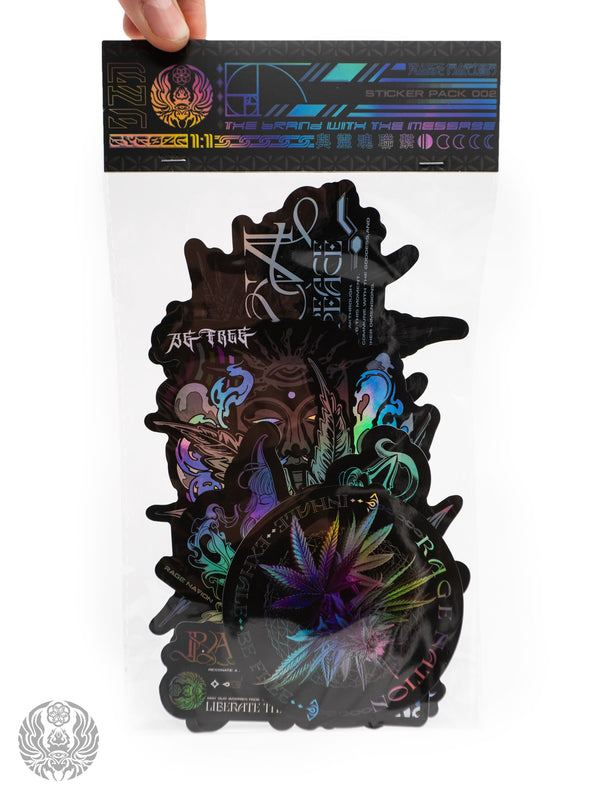 HOLOGRAPHIC • RAGE NATION • STICKER PACK _002 Stickers