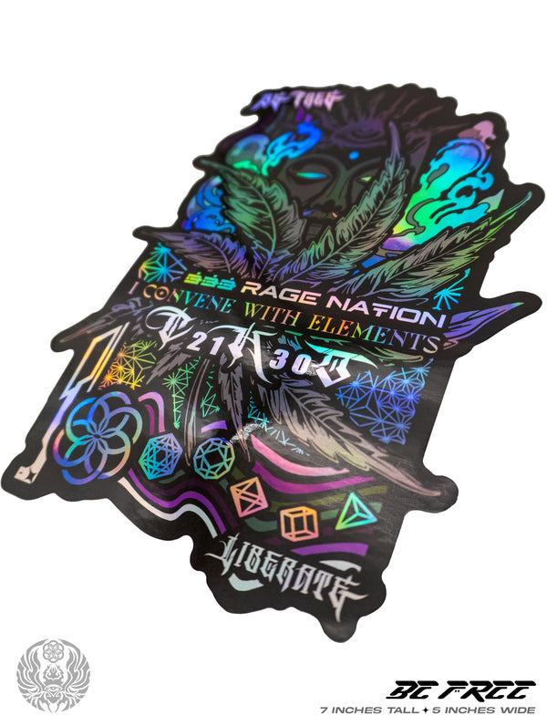 HOLOGRAPHIC • RAGE NATION • STICKER PACK _002 Stickers
