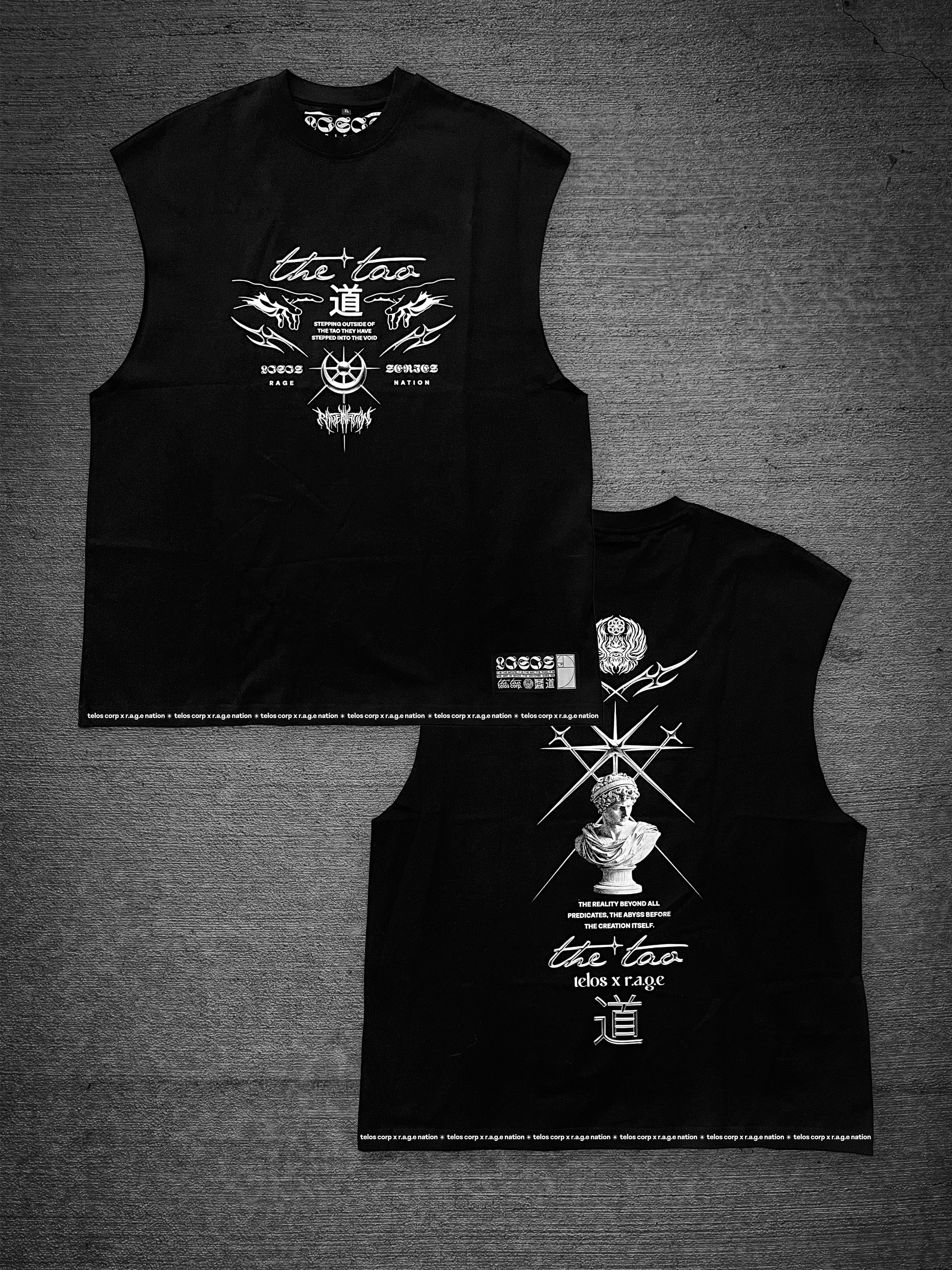 COMING SOON ✦ The Tao ✦ Oversized Cut-Off Tank Top T-Shirt