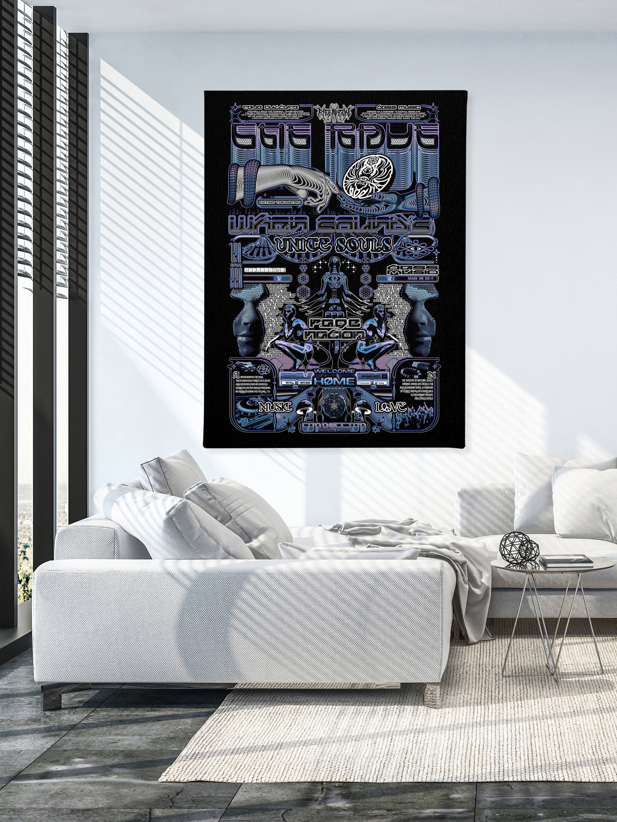 THE RAVE 001 ✦ RAGE NATION ✦ 111 Limited Edition Canvas Canvas