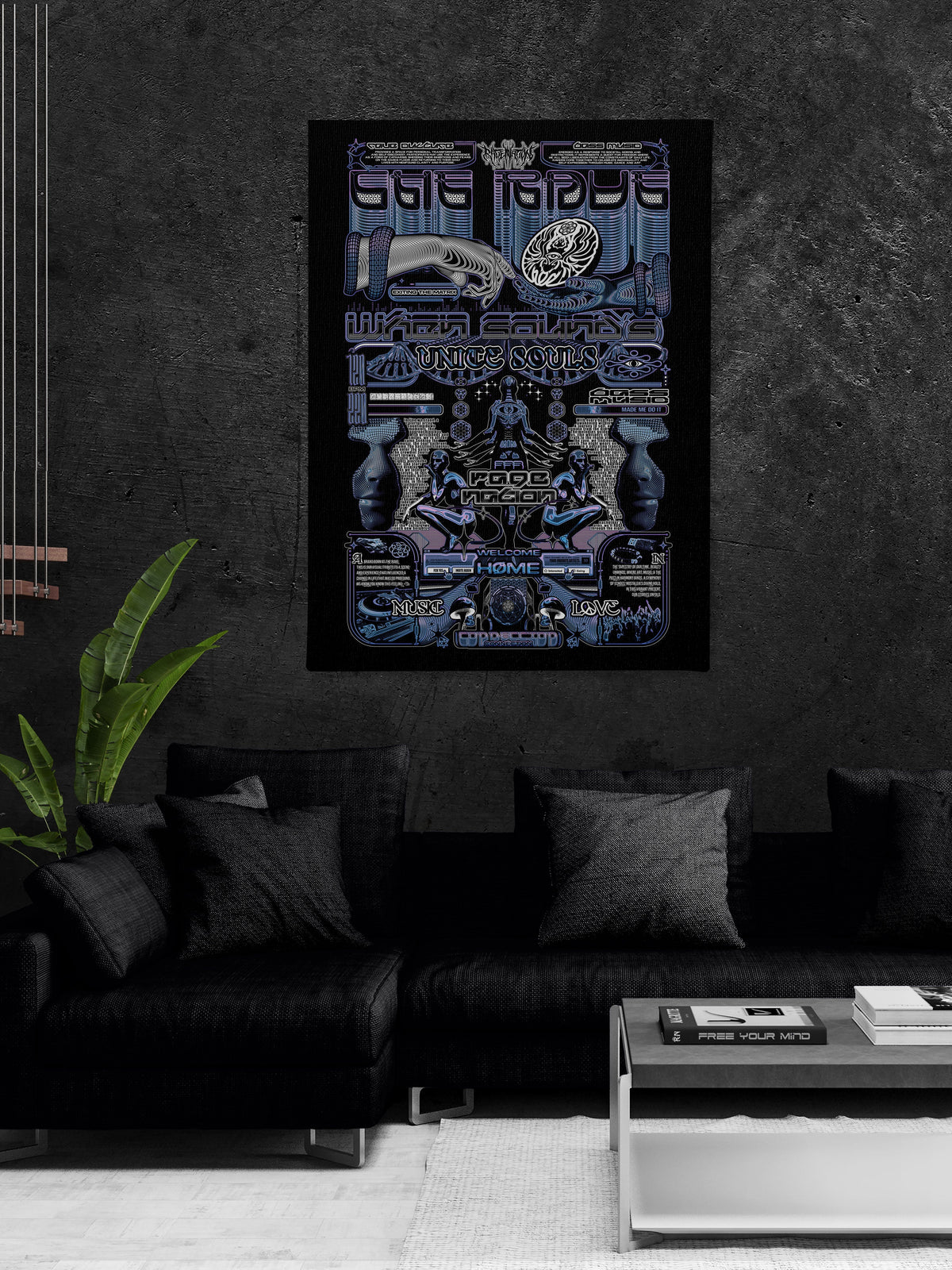 THE RAVE 001 ✦ RAGE NATION ✦ 111 Limited Edition Canvas Canvas