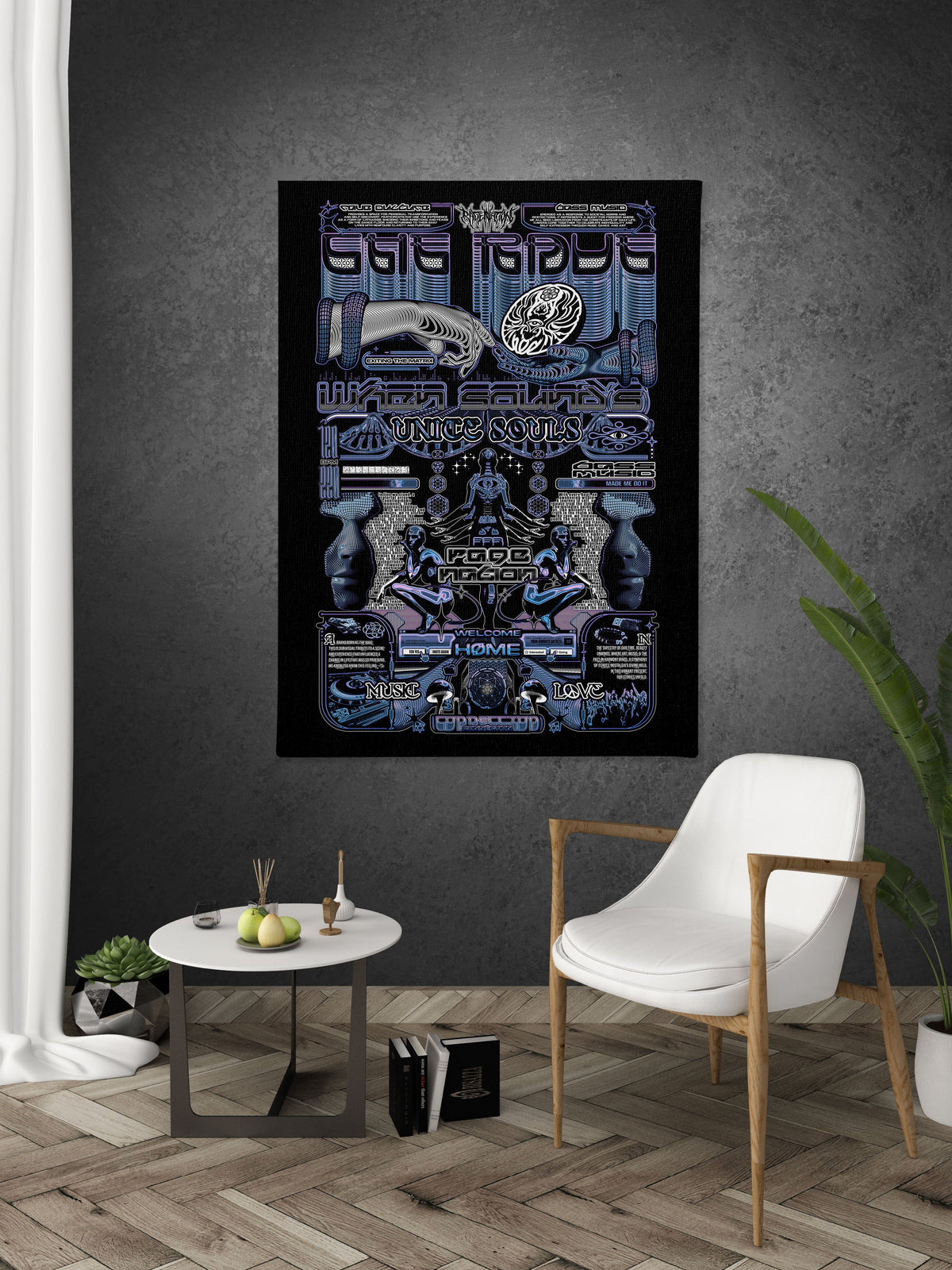 THE RAVE 001 ✦ RAGE NATION ✦ 111 Limited Edition Canvas Canvas
