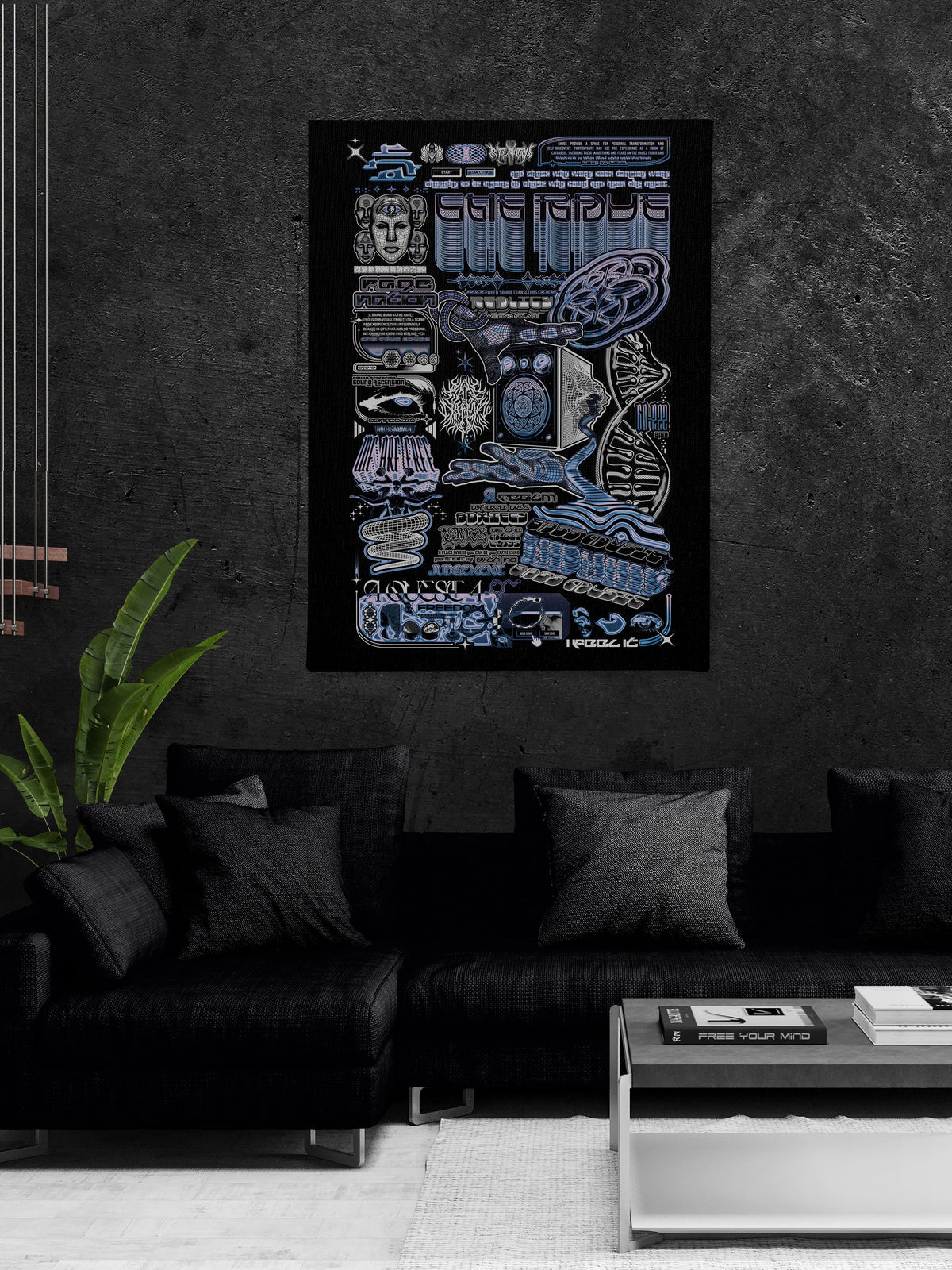 THE RAVE 002 ✦ RAGE NATION ✦ 111 Limited Edition Canvas Canvas