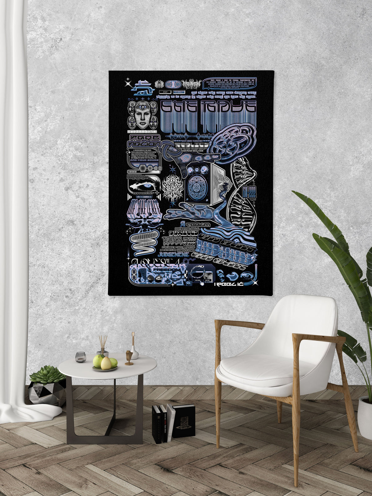 THE RAVE 002 ✦ RAGE NATION ✦ 111 Limited Edition Canvas Canvas