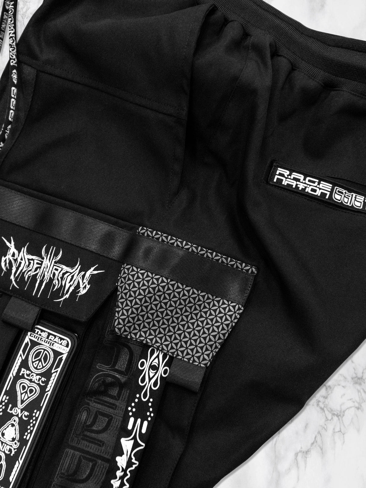 THE RAVE V1 ✦ Tactical Pants w/ interchangeable patch Tacticals