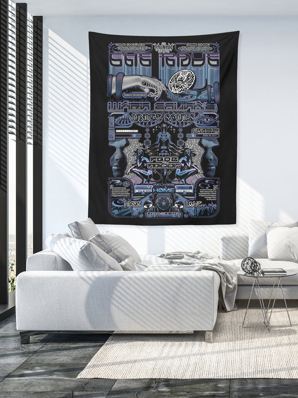 THE RAVE 001 ✦ RAGE NATION ✦ 111 Limited Edition Tapestry Tapestry