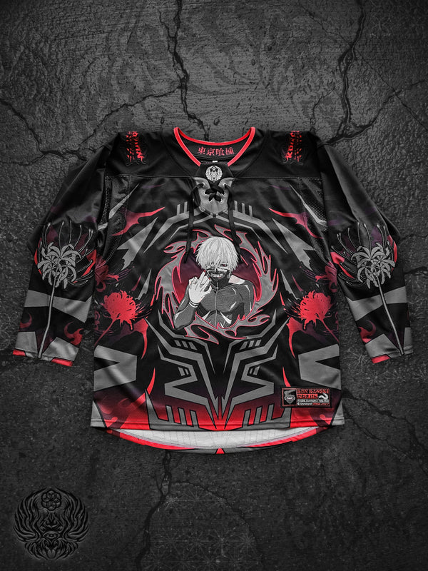 OFFICIAL TOKYO GHOUL ✦ UNRAVEL ✦ Collectible Hockey Jersey Hoodie