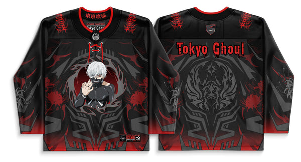 OFFICIAL TOKYO GHOUL ✦ UNRAVEL ✦ Collectible Hockey Jersey Hoodie