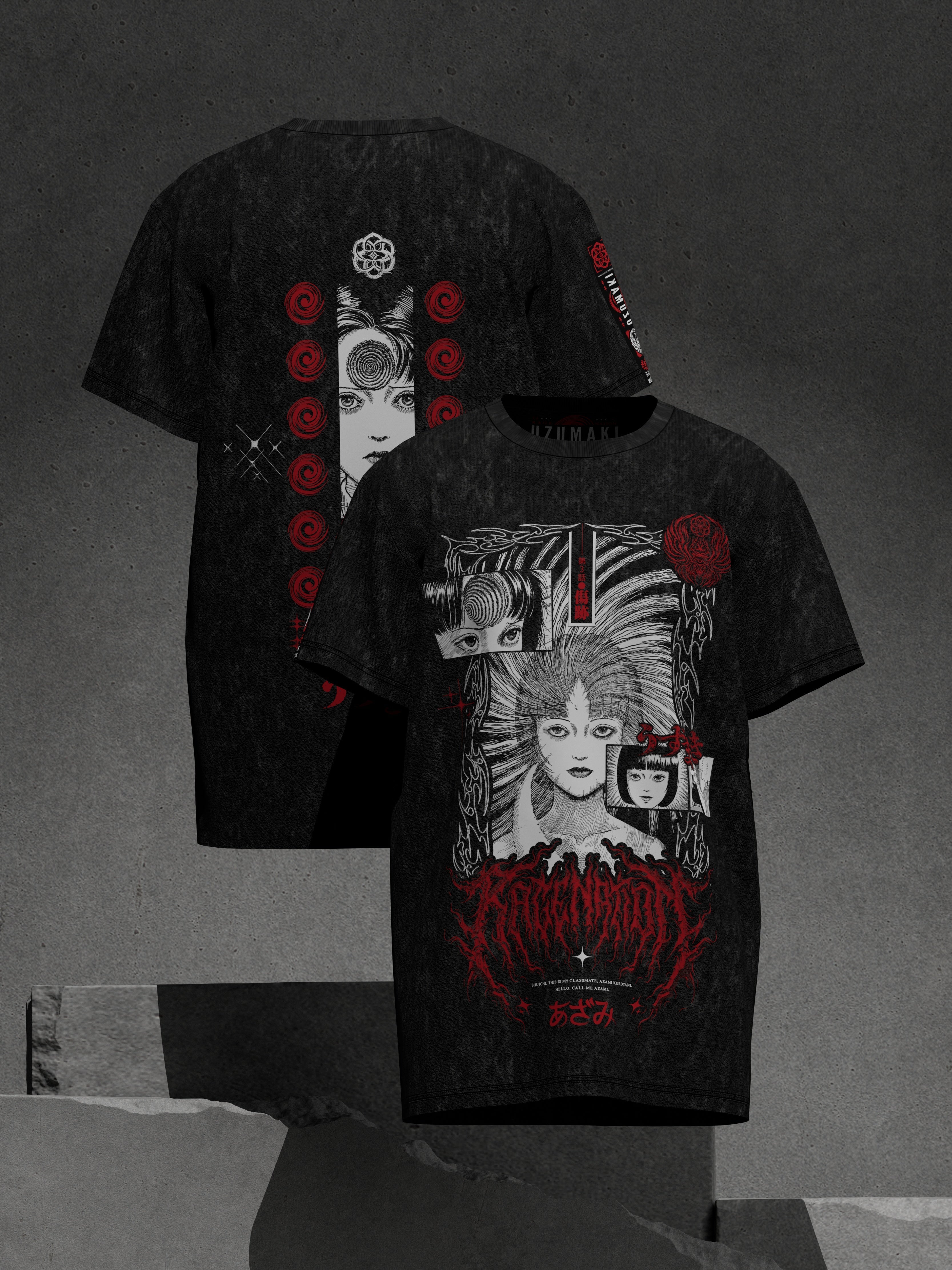 OFFICIAL UZUMAKI ✦ AZAMI'S CURSE ✦ ACIDWASH ✦ Collectible T-shirt T-Shirt