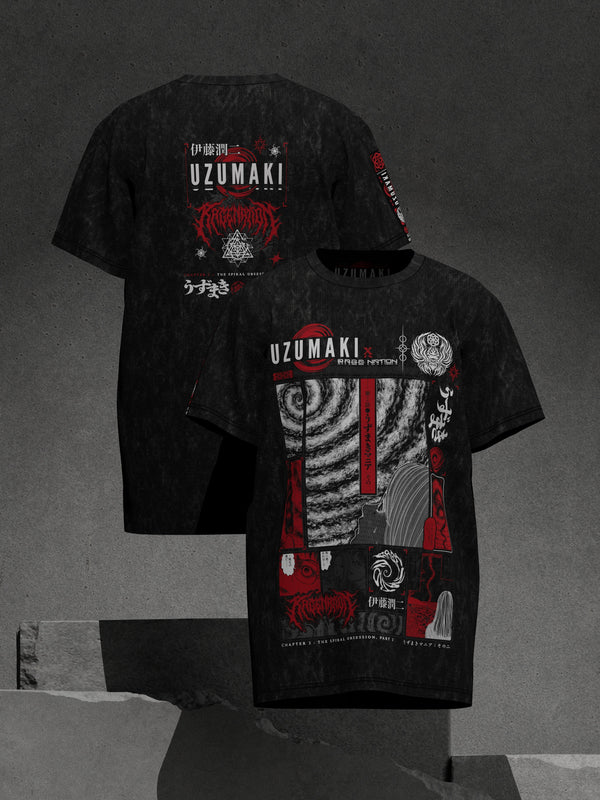 OFFICIAL UZUMAKI ✦ SPIRAL OBSESSION ✦ ACIDWASH ✦ Collectible T-shirt T-Shirt