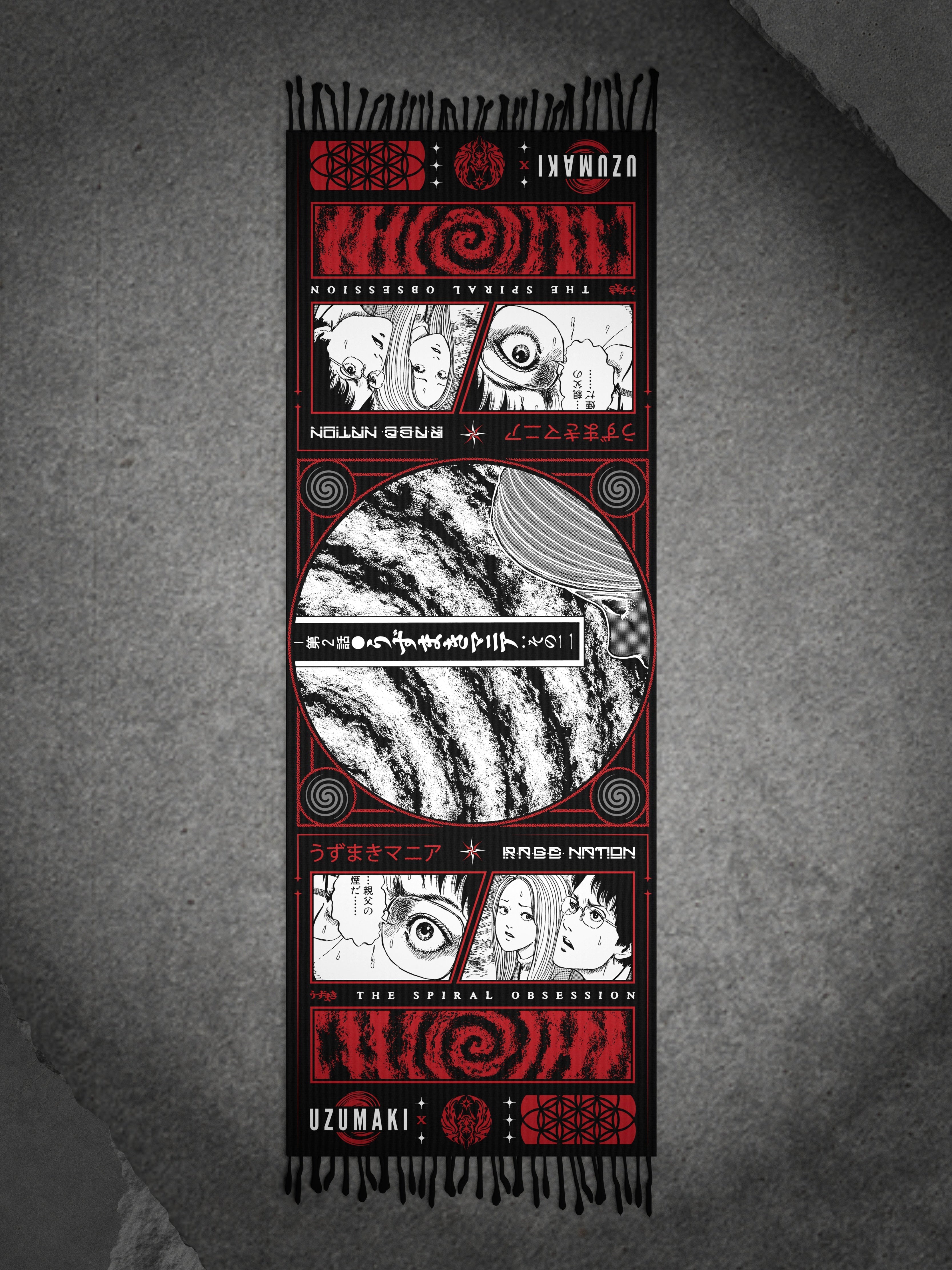 OFFICIAL UZUMAKI ✦ SPIRAL OBSESSION ✦ Pashmina Shawl Shawl