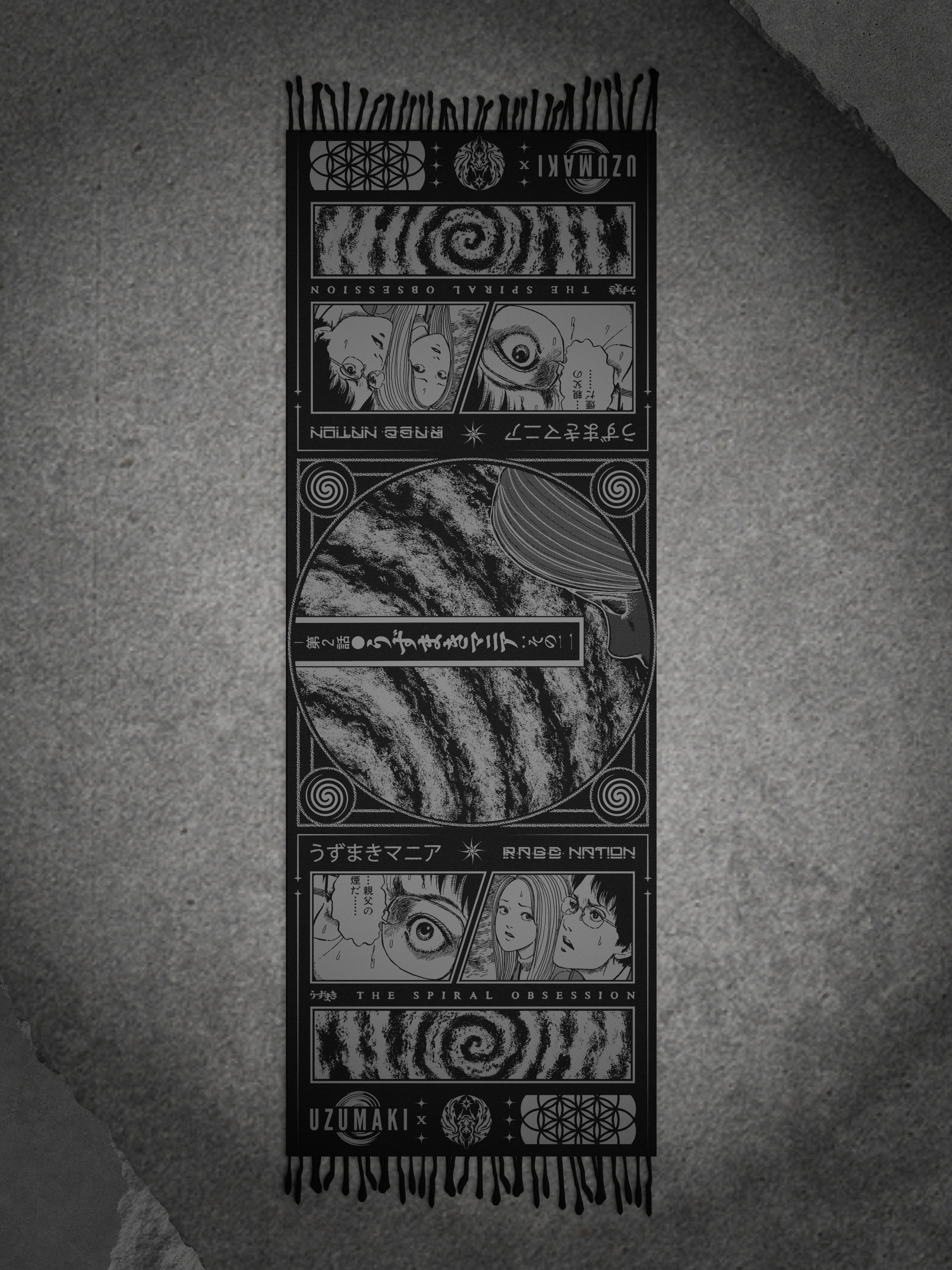 OFFICIAL UZUMAKI ✦ SPIRAL OBSESSION ✦ Pashmina Shawl Shawl