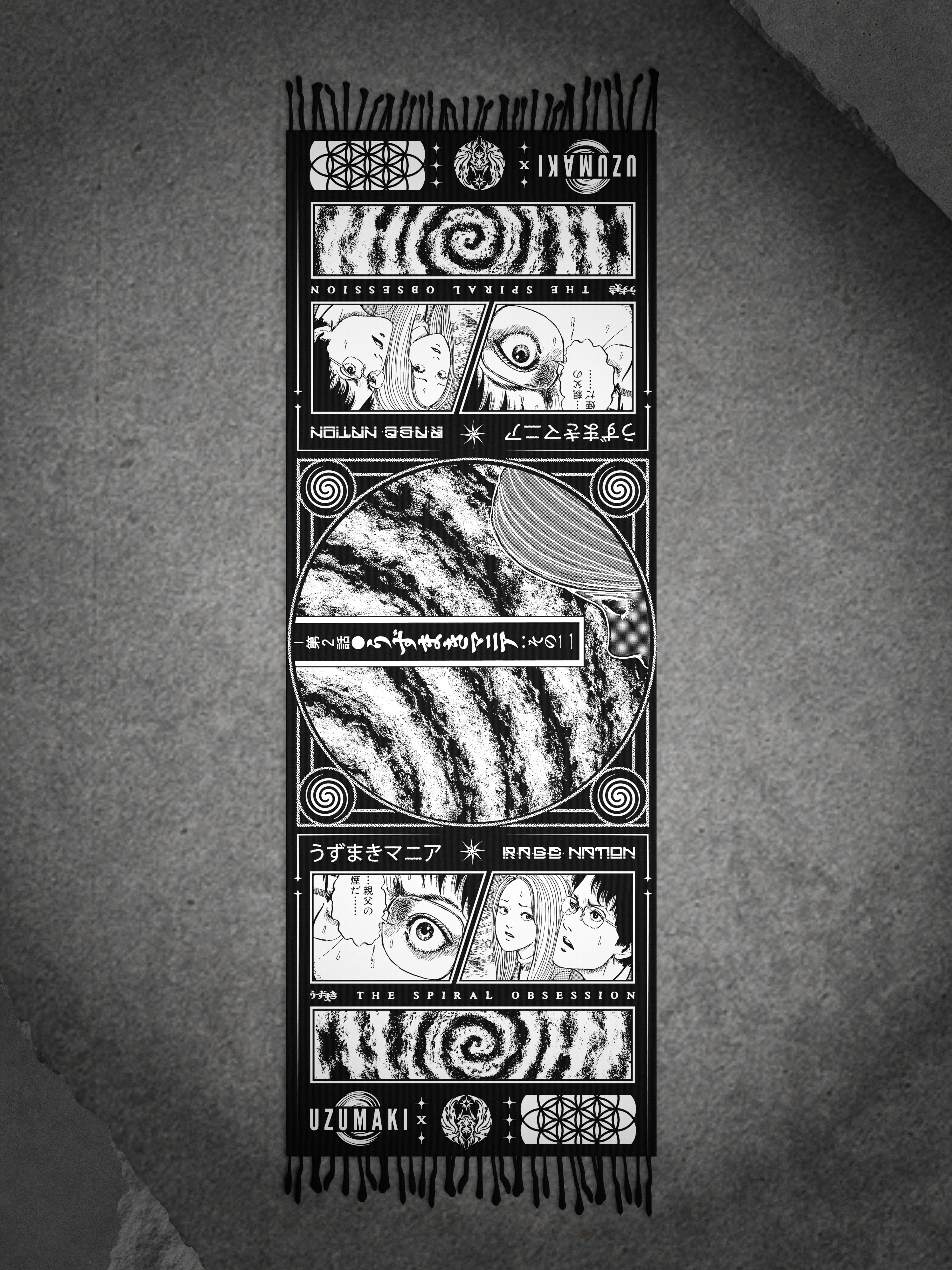 OFFICIAL UZUMAKI ✦ SPIRAL OBSESSION ✦ Pashmina Shawl Shawl