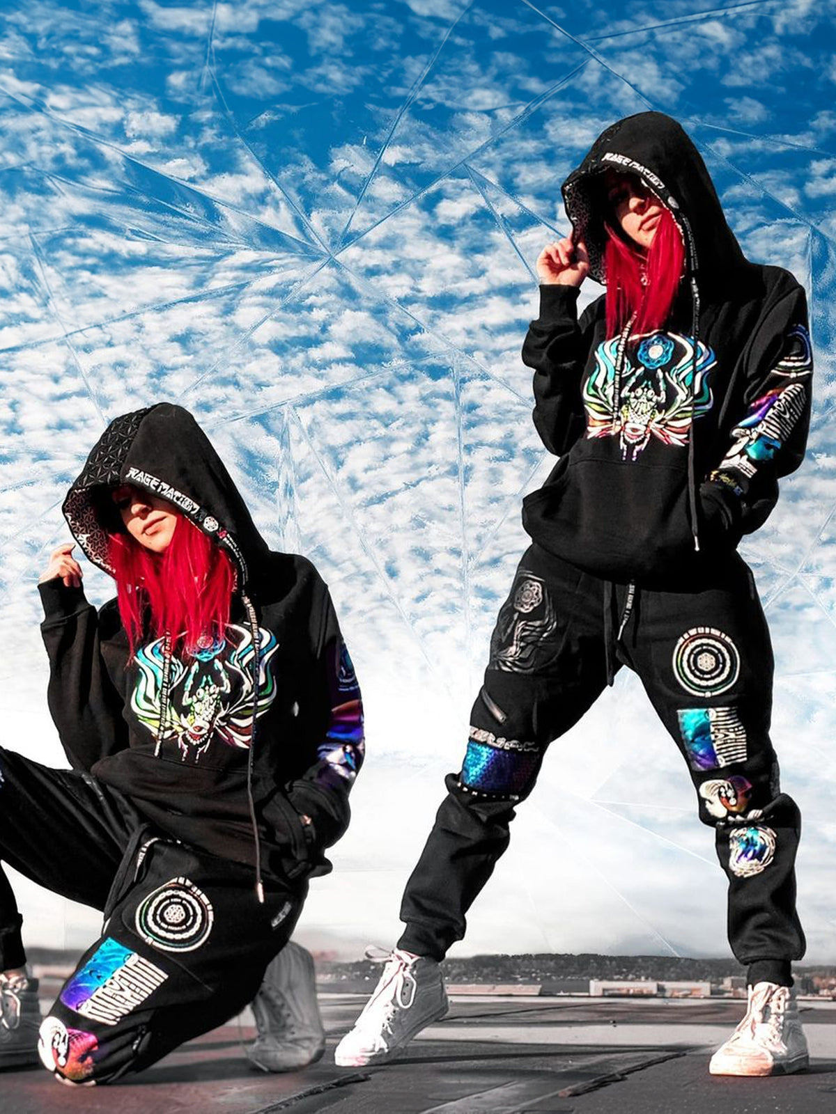 RESTOCKED • VISUAL METAPHORS V2 • Spectrum Ink • Hidden Pocket Joggers Joggers