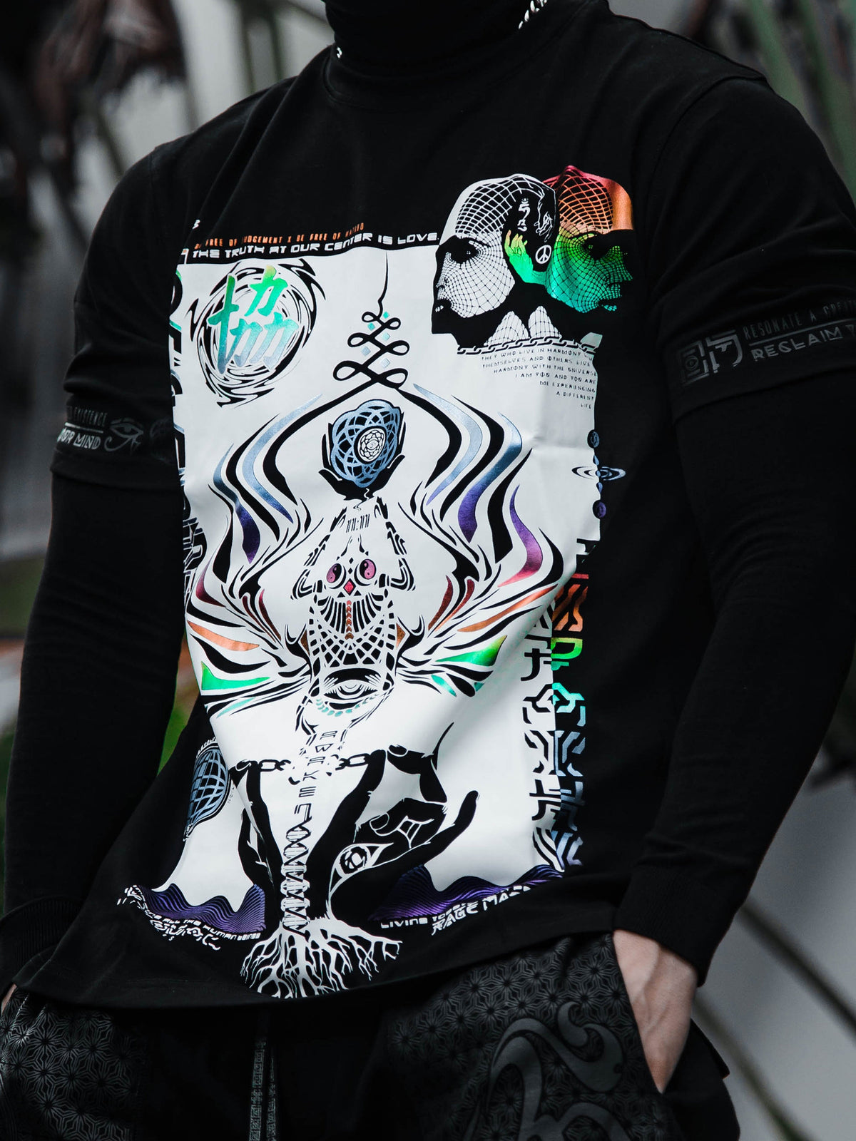 VISUAL METAPHORS • Spectrum Ink • Luxury Fabric T-Shirt T-Shirt