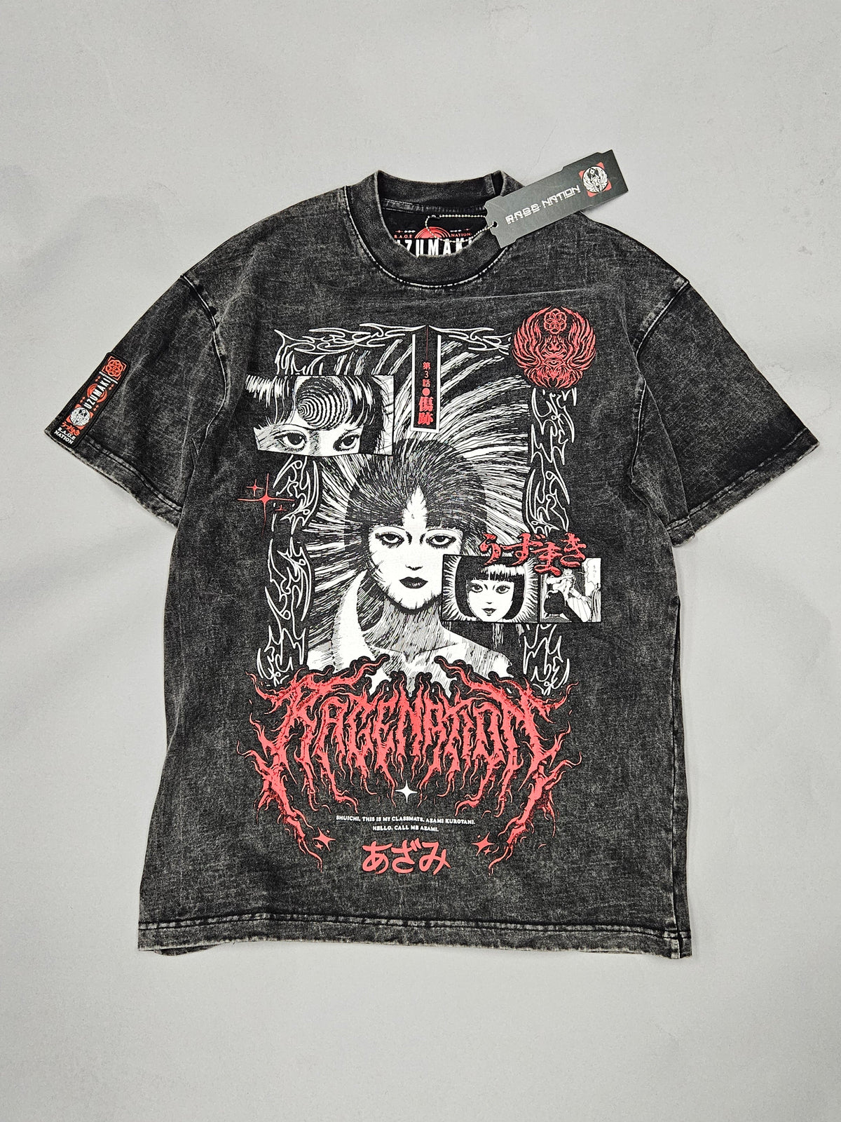 Azami's Curse Acidwash Tee ✦ :: WAREHOUSE LIQUIDATION
