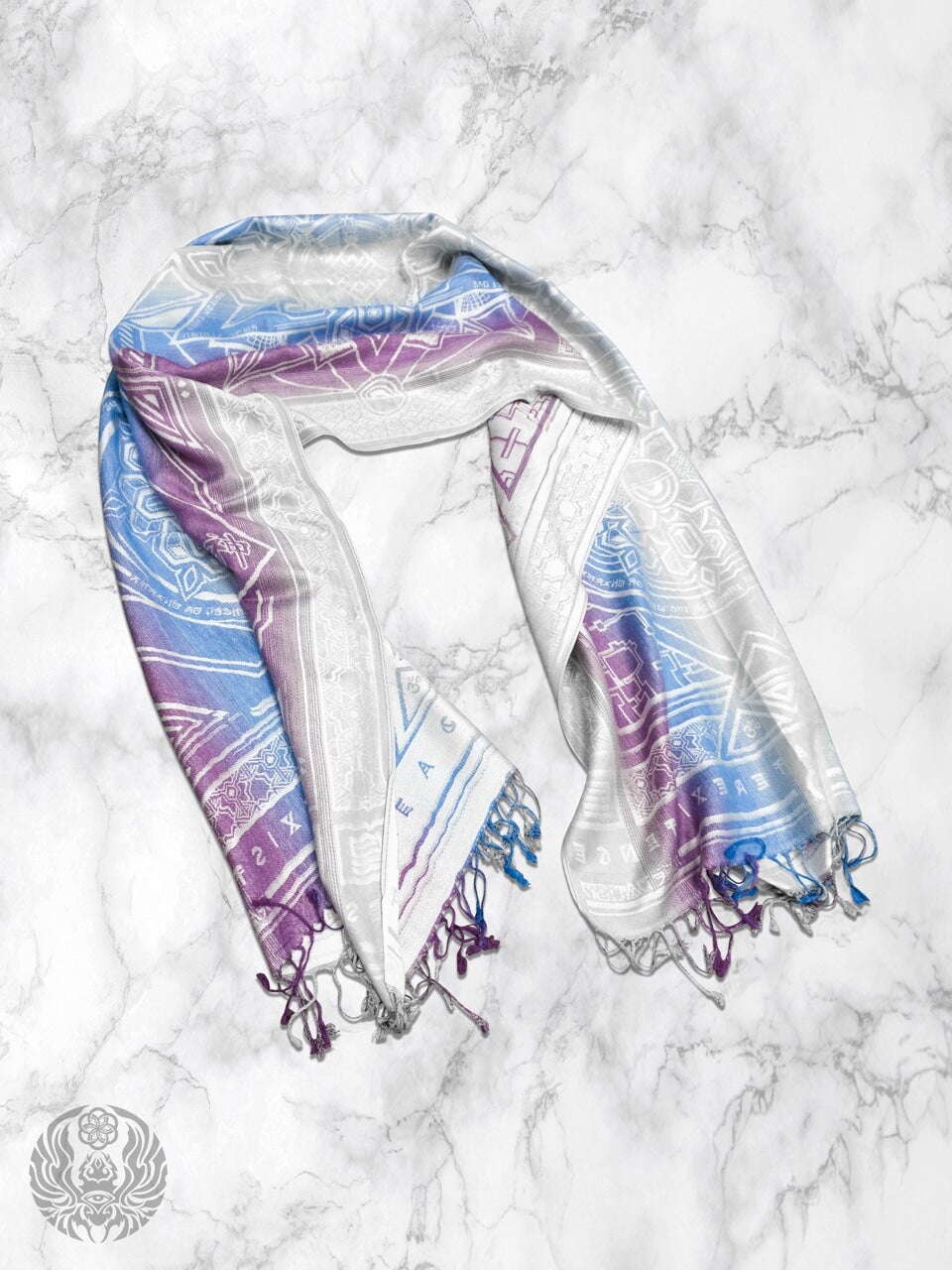 WHITE AMETHYST DHARMA • Reversible Festival Shawl/Scarf Shawls