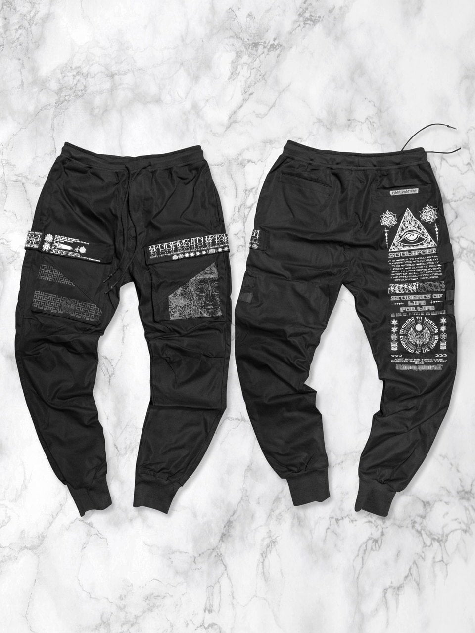 WOUNDS to WISDOM • Slim Fit Tactical Unisex Joggers w/ Hidden Pocket Tactical