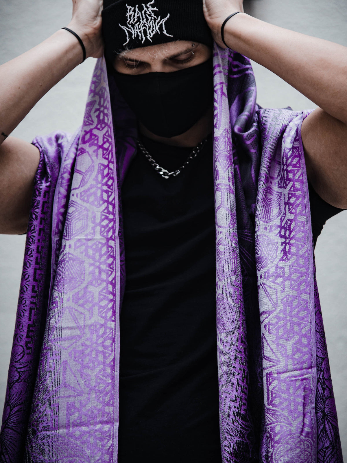 WOUNDS TO WISDOM • Yantrart x Rage Nation • Purple Gradient Shawl Shawls