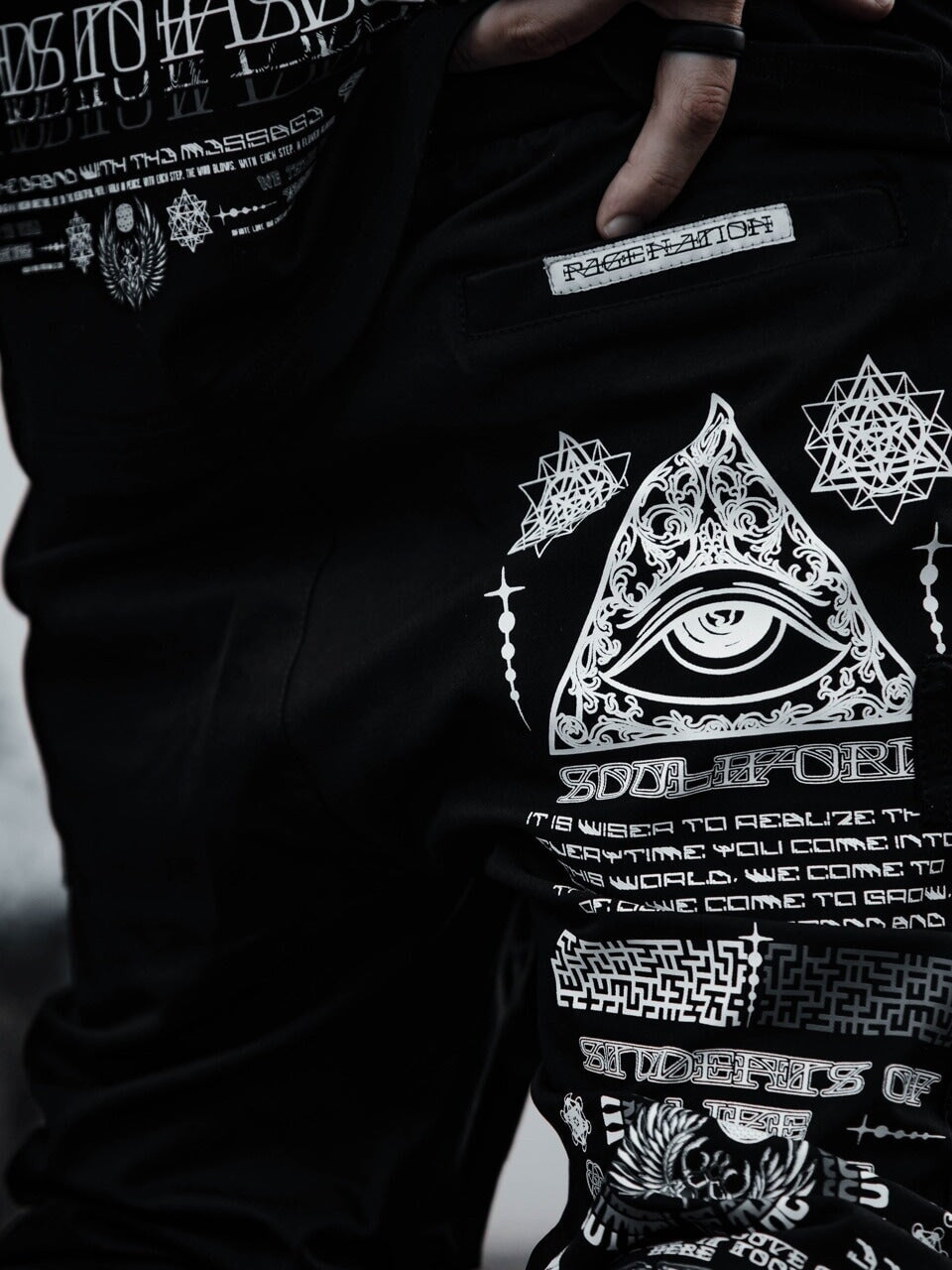 WOUNDS to WISDOM • Slim Fit Tactical Unisex Joggers w/ Hidden Pocket Tactical