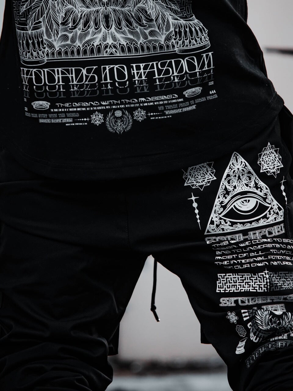 WOUNDS to WISDOM • Slim Fit Tactical Unisex Joggers w/ Hidden Pocket Tactical