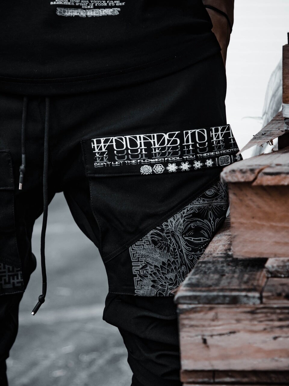 WOUNDS to WISDOM • Slim Fit Tactical Unisex Joggers w/ Hidden Pocket Tactical